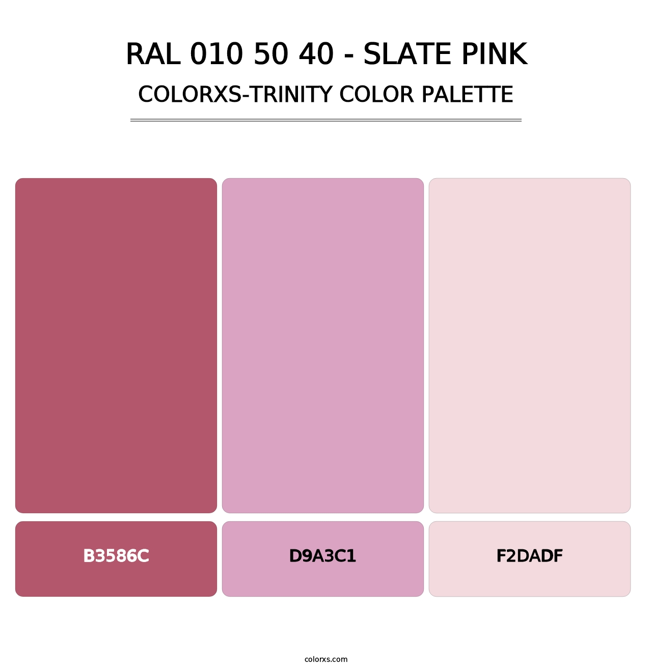 RAL 010 50 40 - Slate Pink - Colorxs Trinity Palette