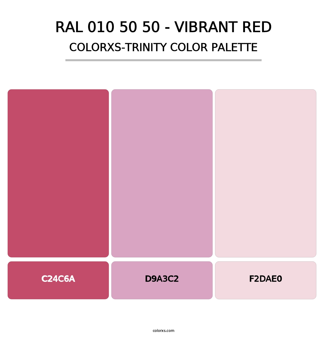 RAL 010 50 50 - Vibrant Red - Colorxs Trinity Palette