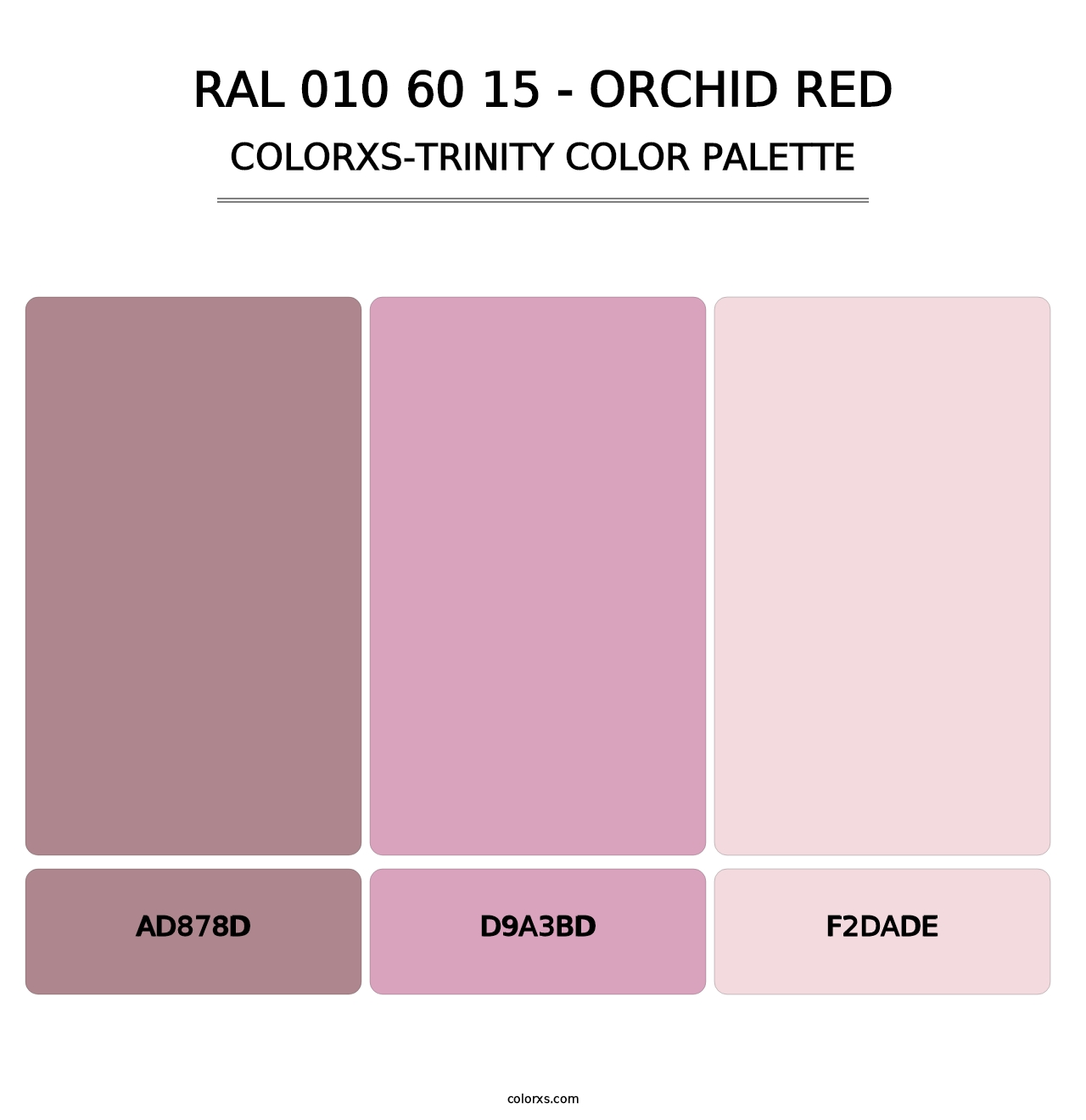 RAL 010 60 15 - Orchid Red - Colorxs Trinity Palette
