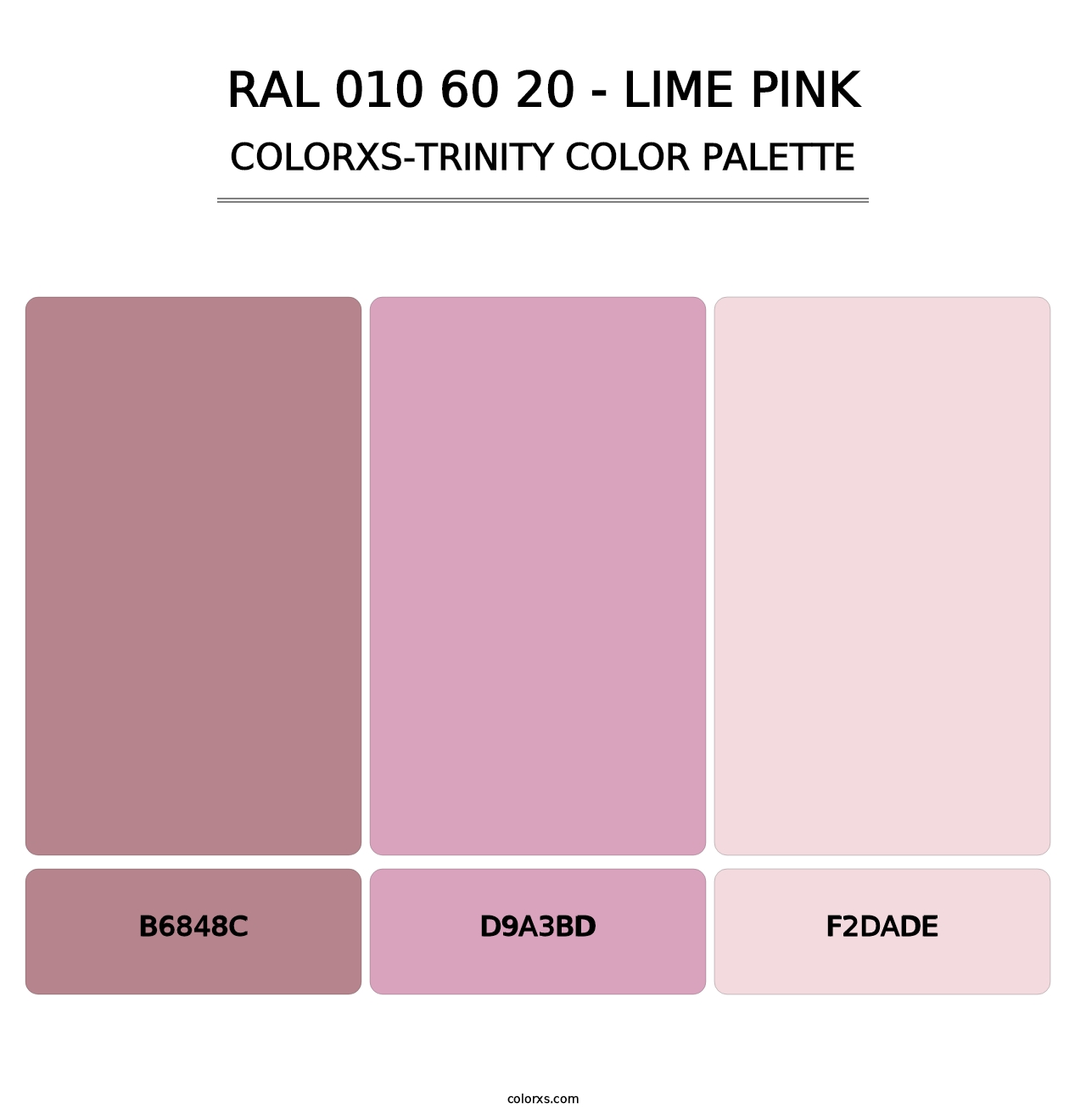 RAL 010 60 20 - Lime Pink - Colorxs Trinity Palette