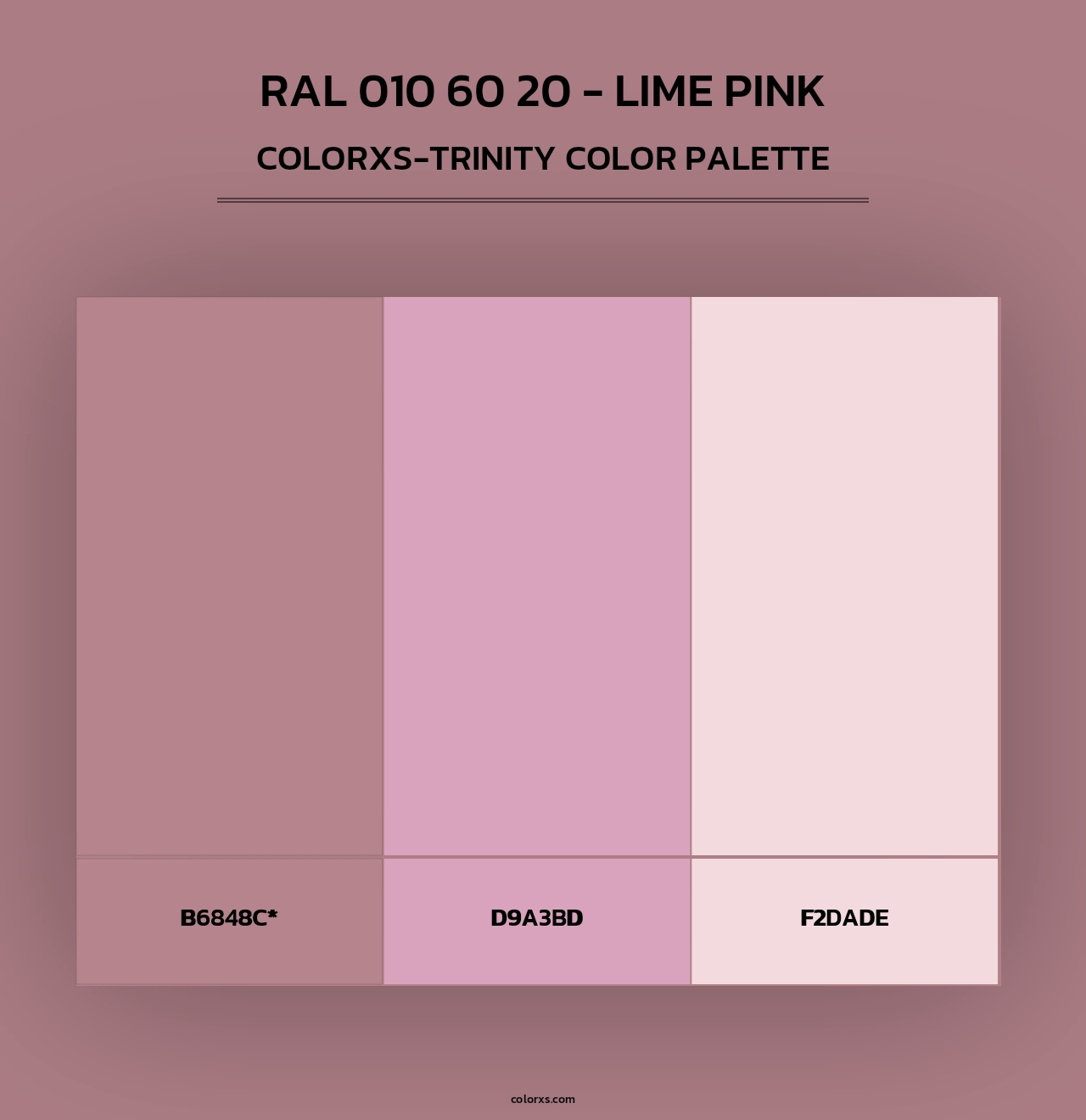 RAL 010 60 20 - Lime Pink - Colorxs Trinity Palette