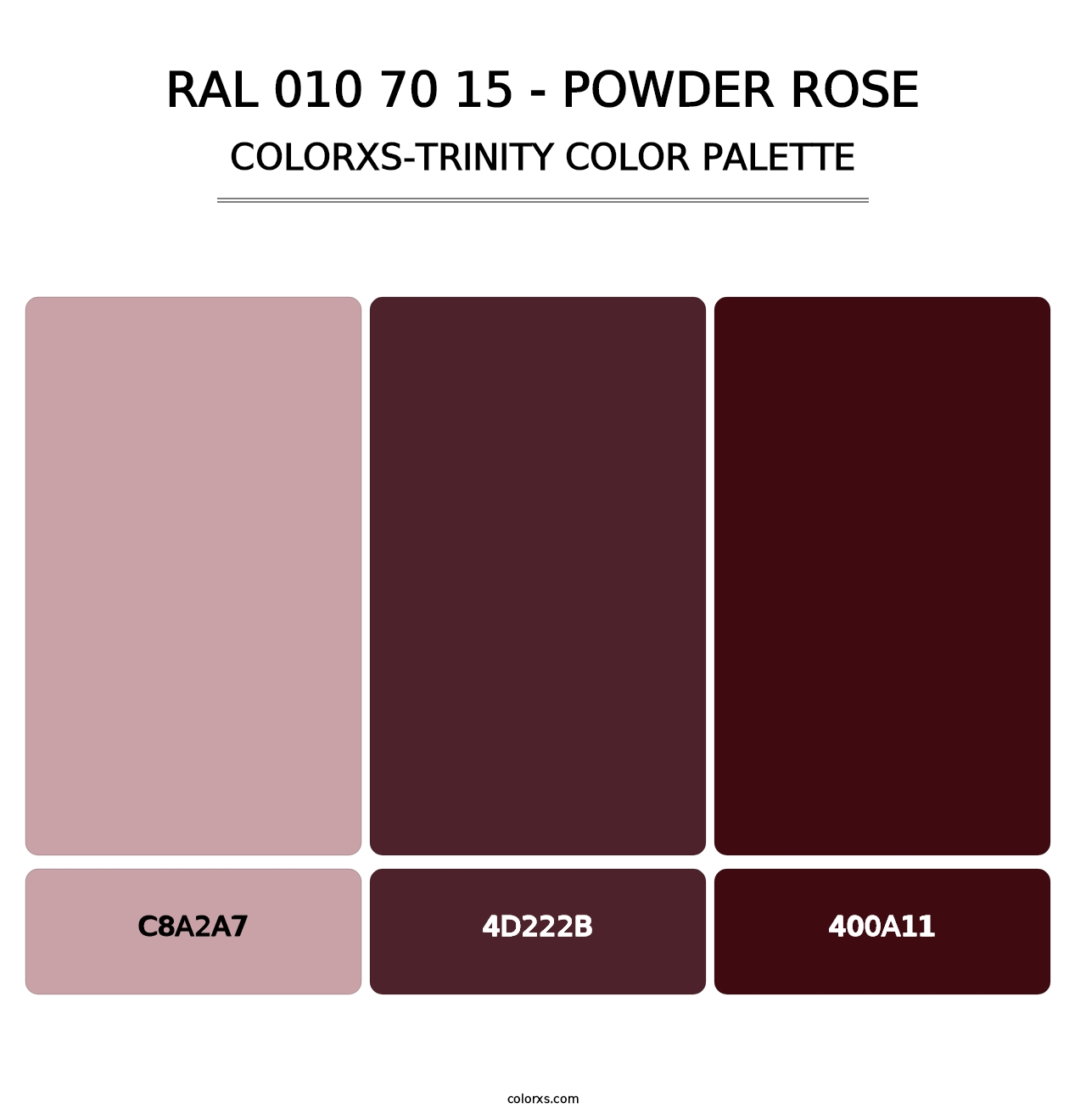 RAL 010 70 15 - Powder Rose - Colorxs Trinity Palette