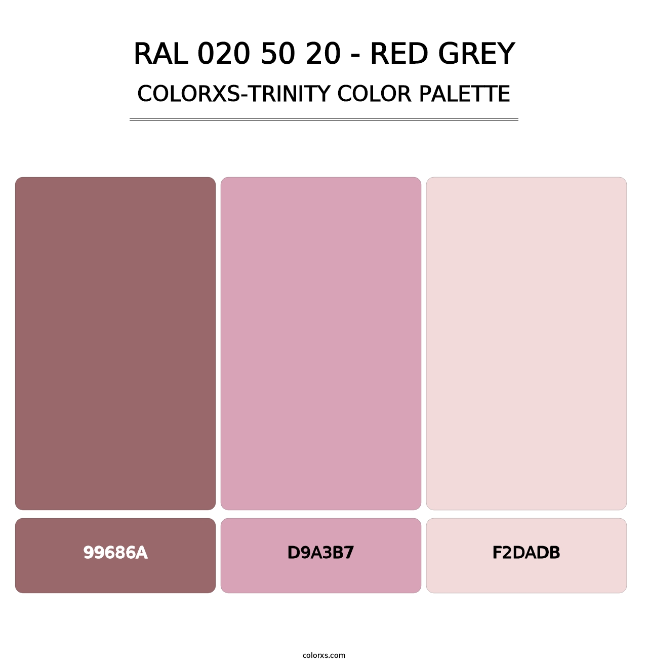 RAL 020 50 20 - Red Grey - Colorxs Trinity Palette