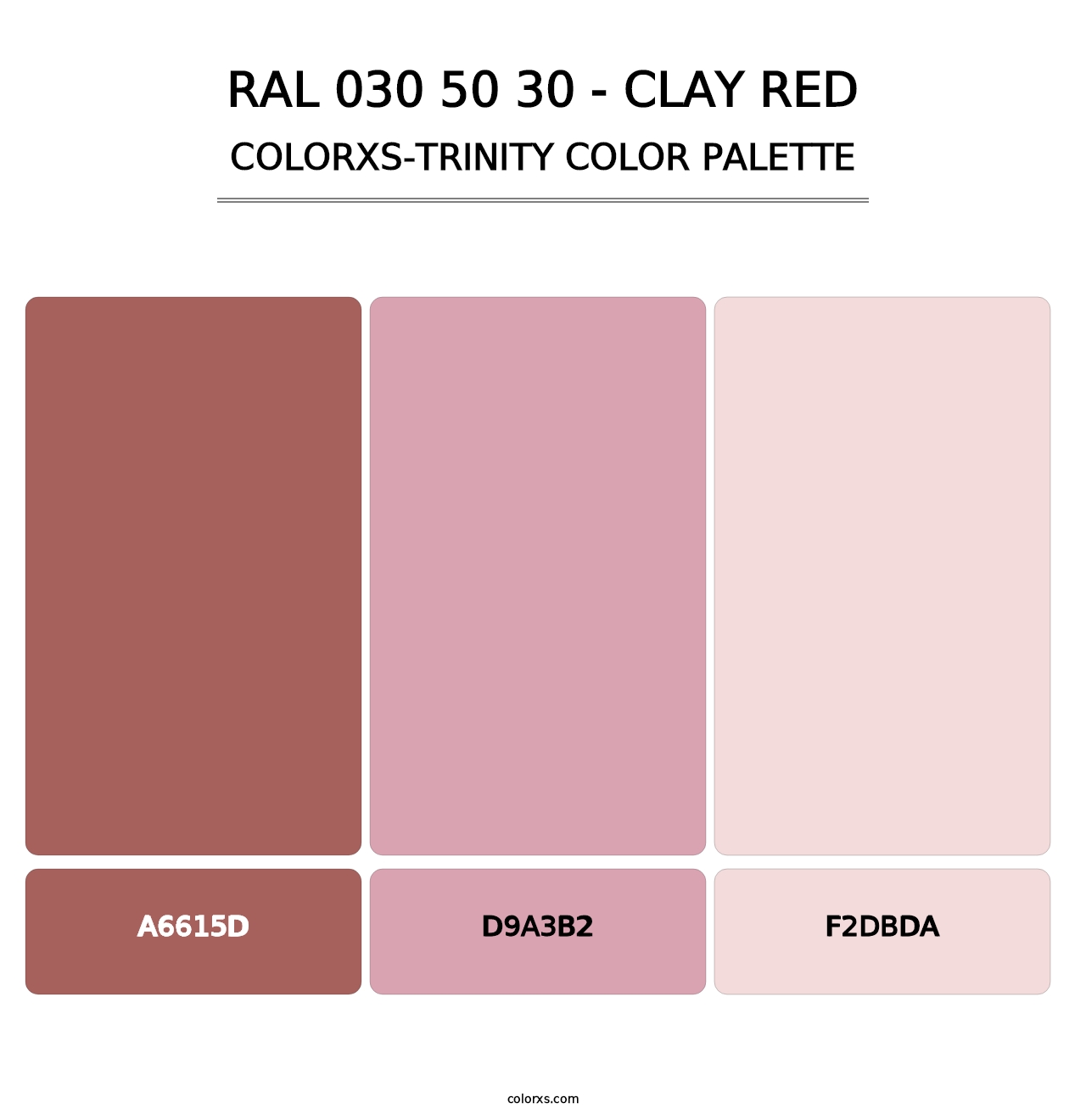 RAL 030 50 30 - Clay Red - Colorxs Trinity Palette
