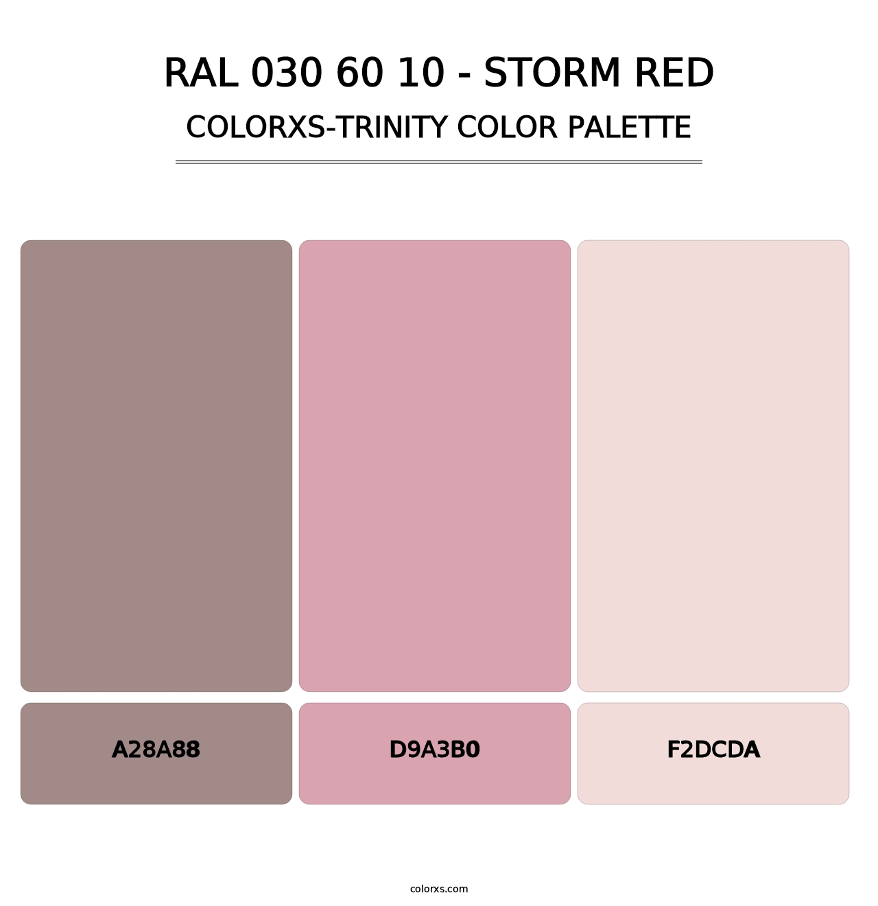 RAL 030 60 10 - Storm Red - Colorxs Trinity Palette