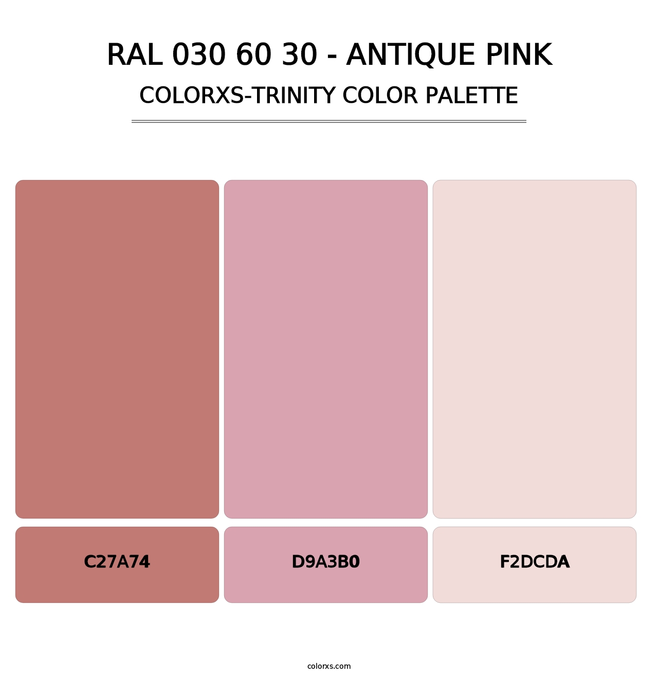 RAL 030 60 30 - Antique Pink - Colorxs Trinity Palette
