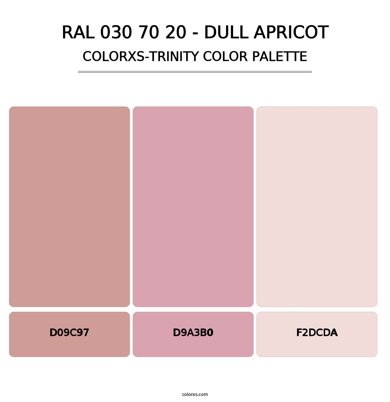RAL 030 70 20 - Dull Apricot - Colorxs Trinity Palette