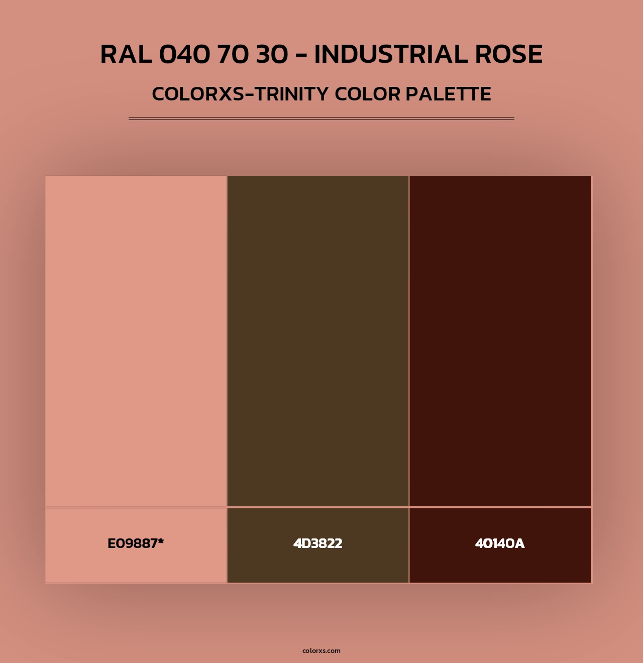 RAL 040 70 30 - Industrial Rose - Colorxs Trinity Palette