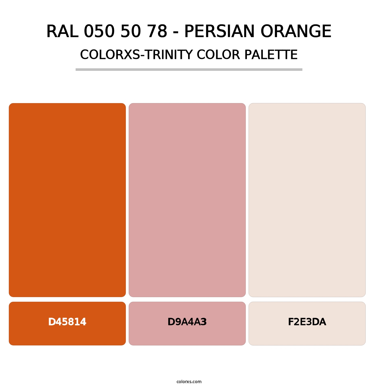 RAL 050 50 78 - Persian Orange - Colorxs Trinity Palette