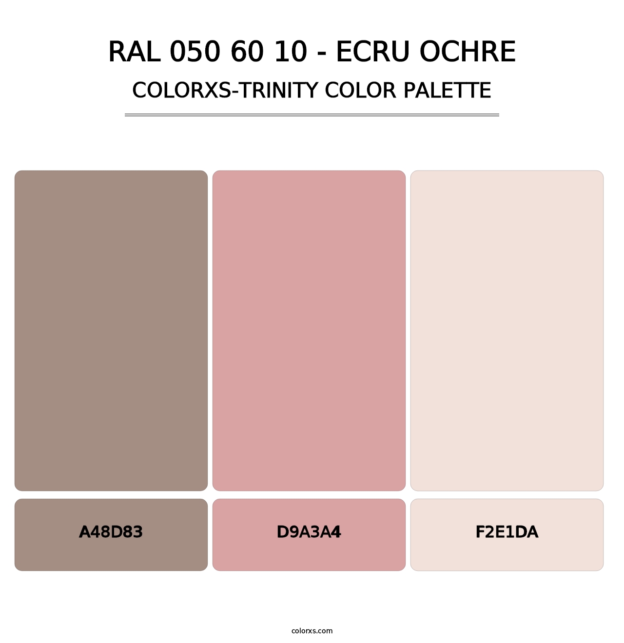 RAL 050 60 10 - Ecru Ochre - Colorxs Trinity Palette