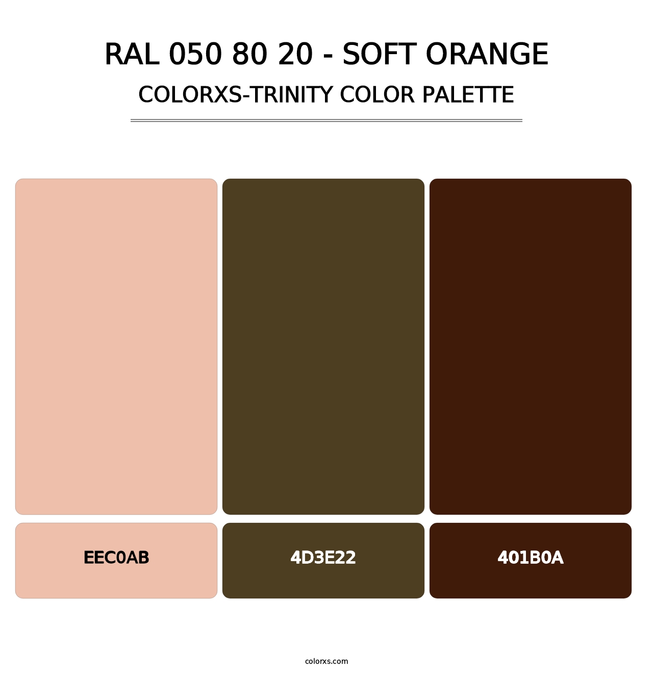 RAL 050 80 20 - Soft Orange - Colorxs Trinity Palette