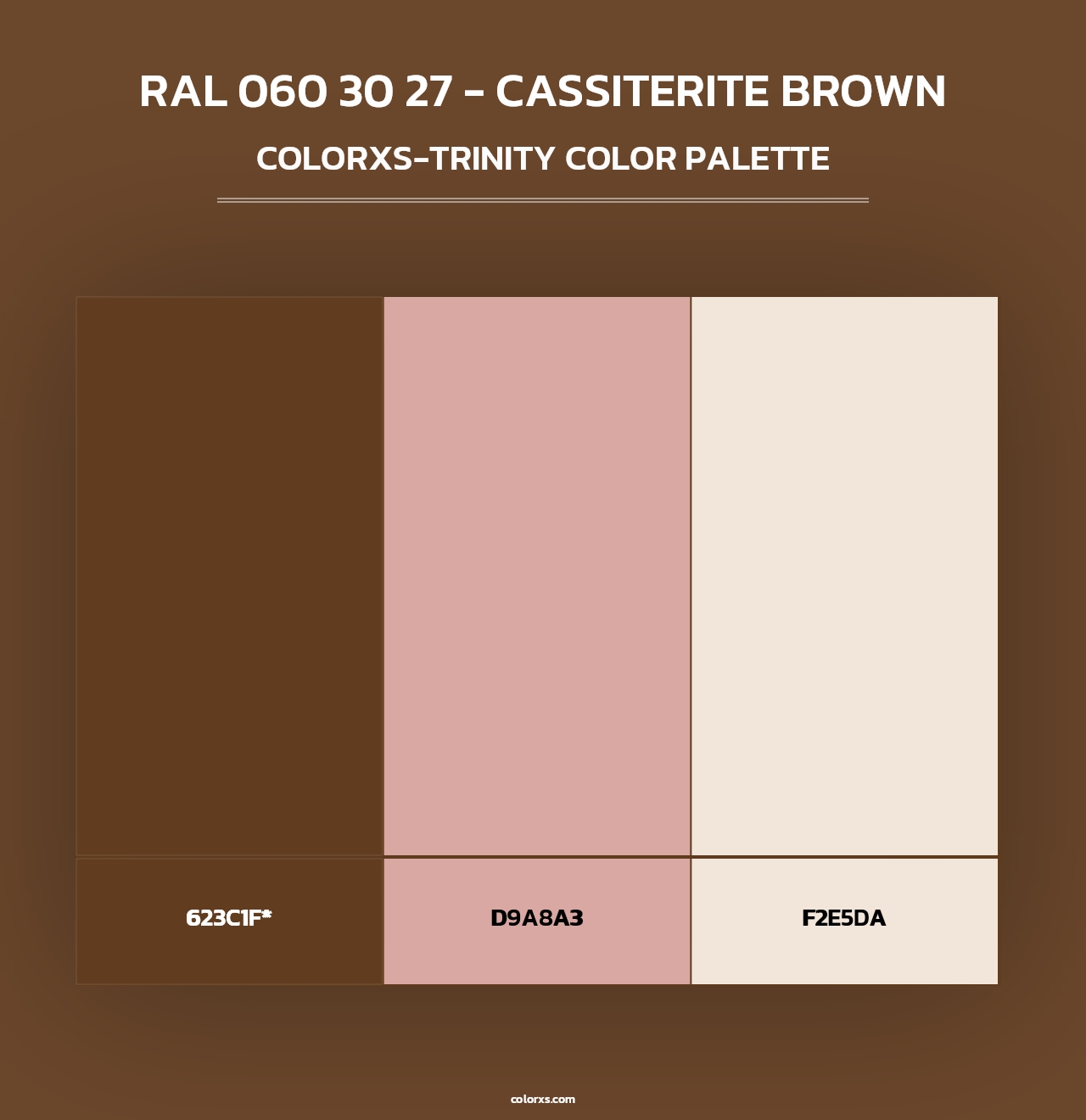 RAL 060 30 27 - Cassiterite Brown - Colorxs Trinity Palette