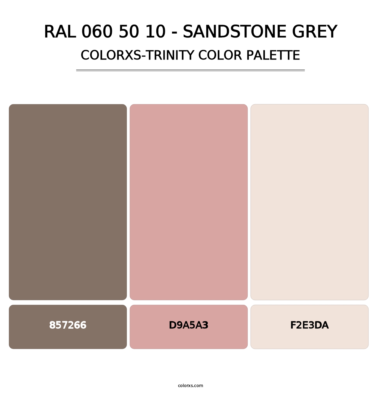 RAL 060 50 10 - Sandstone Grey - Colorxs Trinity Palette