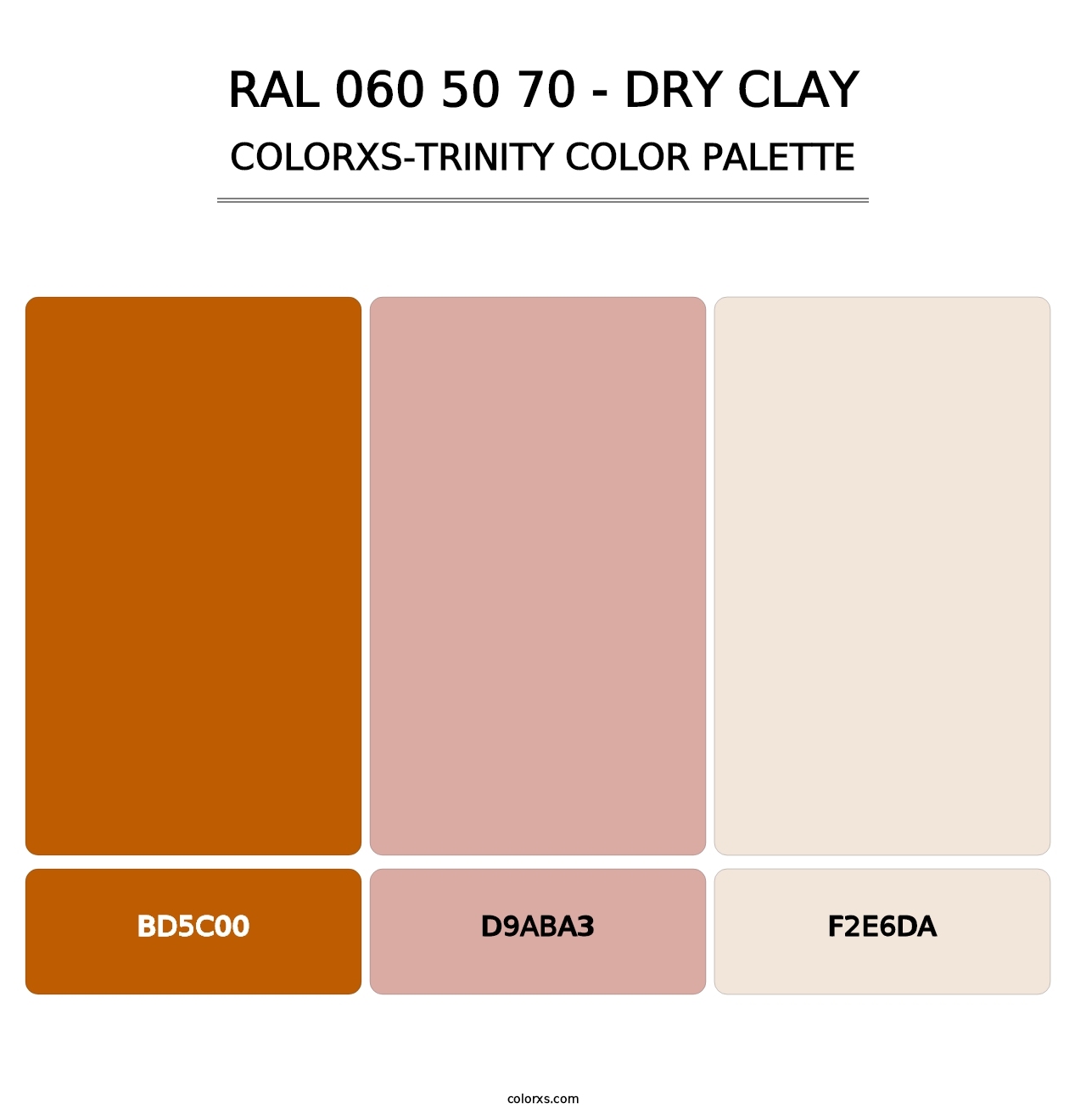 RAL 060 50 70 - Dry Clay - Colorxs Trinity Palette
