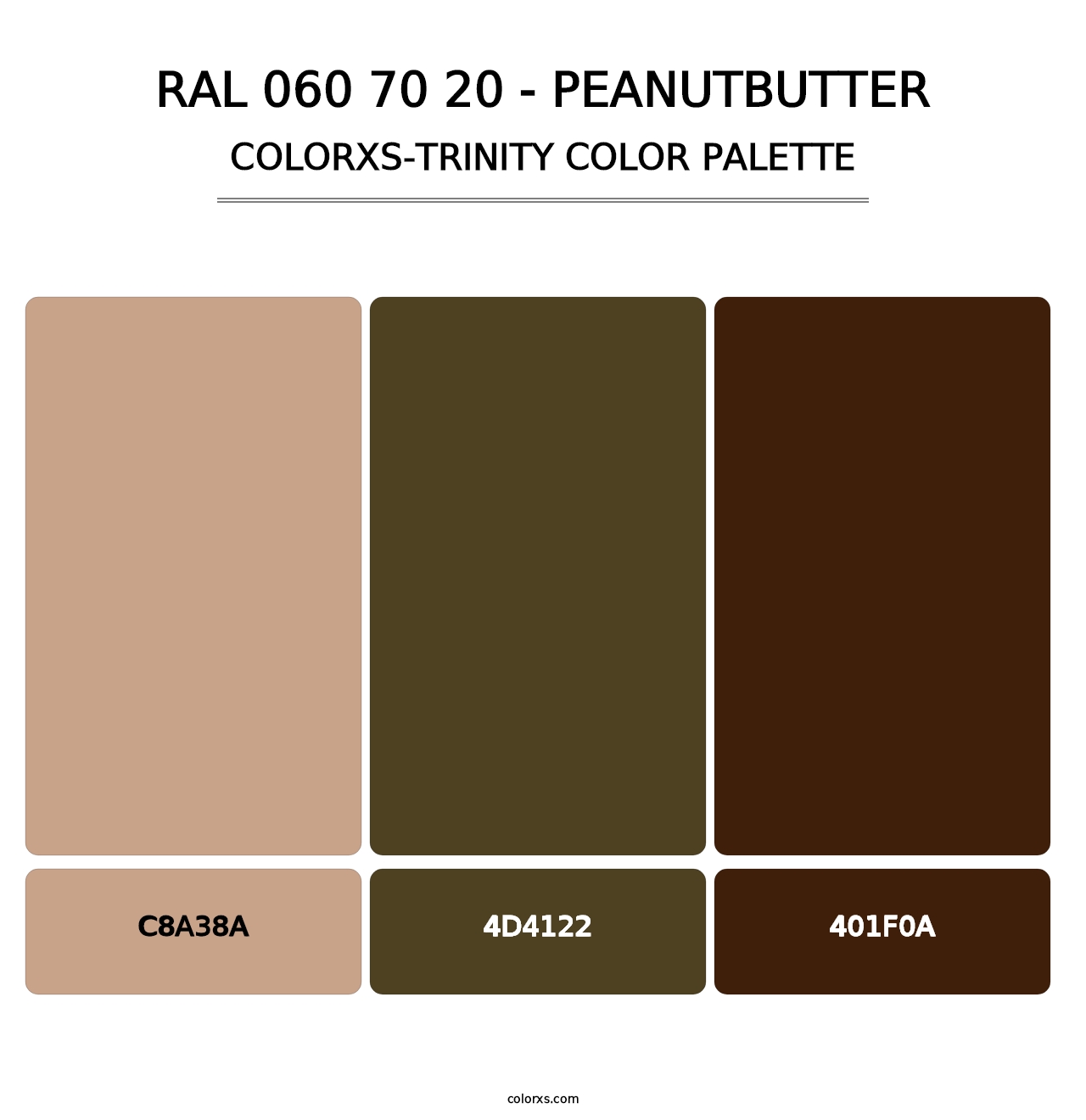 RAL 060 70 20 - Peanutbutter - Colorxs Trinity Palette