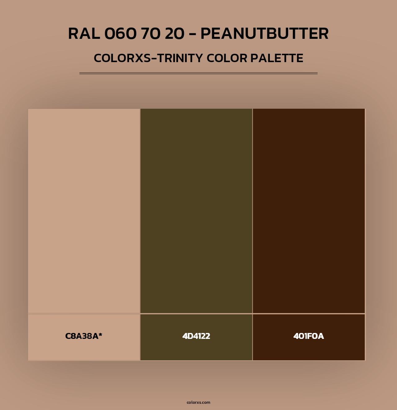 RAL 060 70 20 - Peanutbutter - Colorxs Trinity Palette