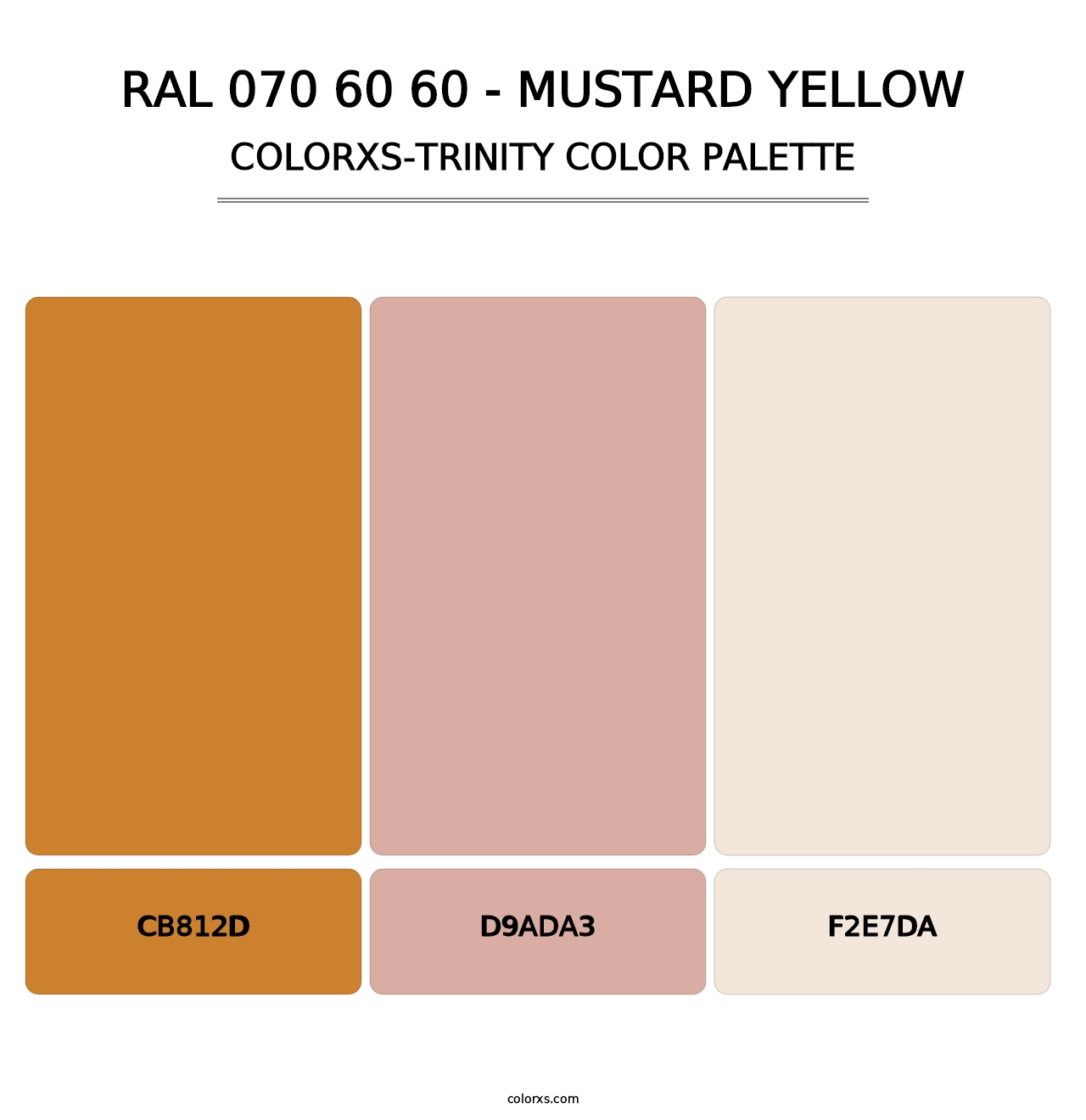RAL 070 60 60 - Mustard Yellow - Colorxs Trinity Palette