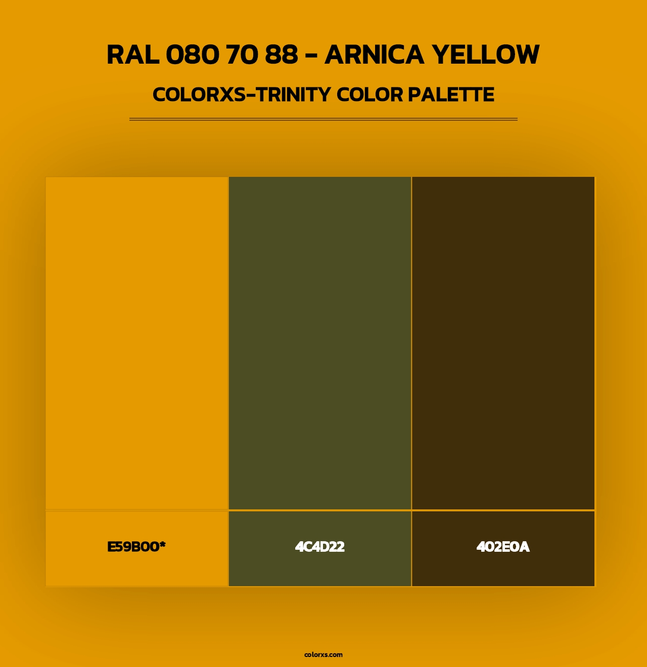 RAL 080 70 88 - Arnica Yellow - Colorxs Trinity Palette