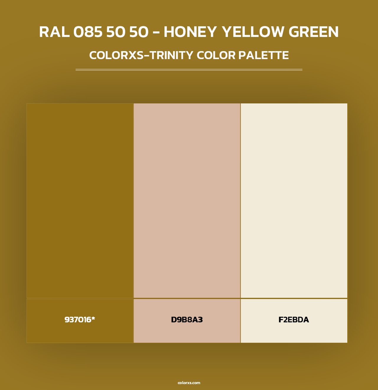 RAL 085 50 50 - Honey Yellow Green - Colorxs Trinity Palette