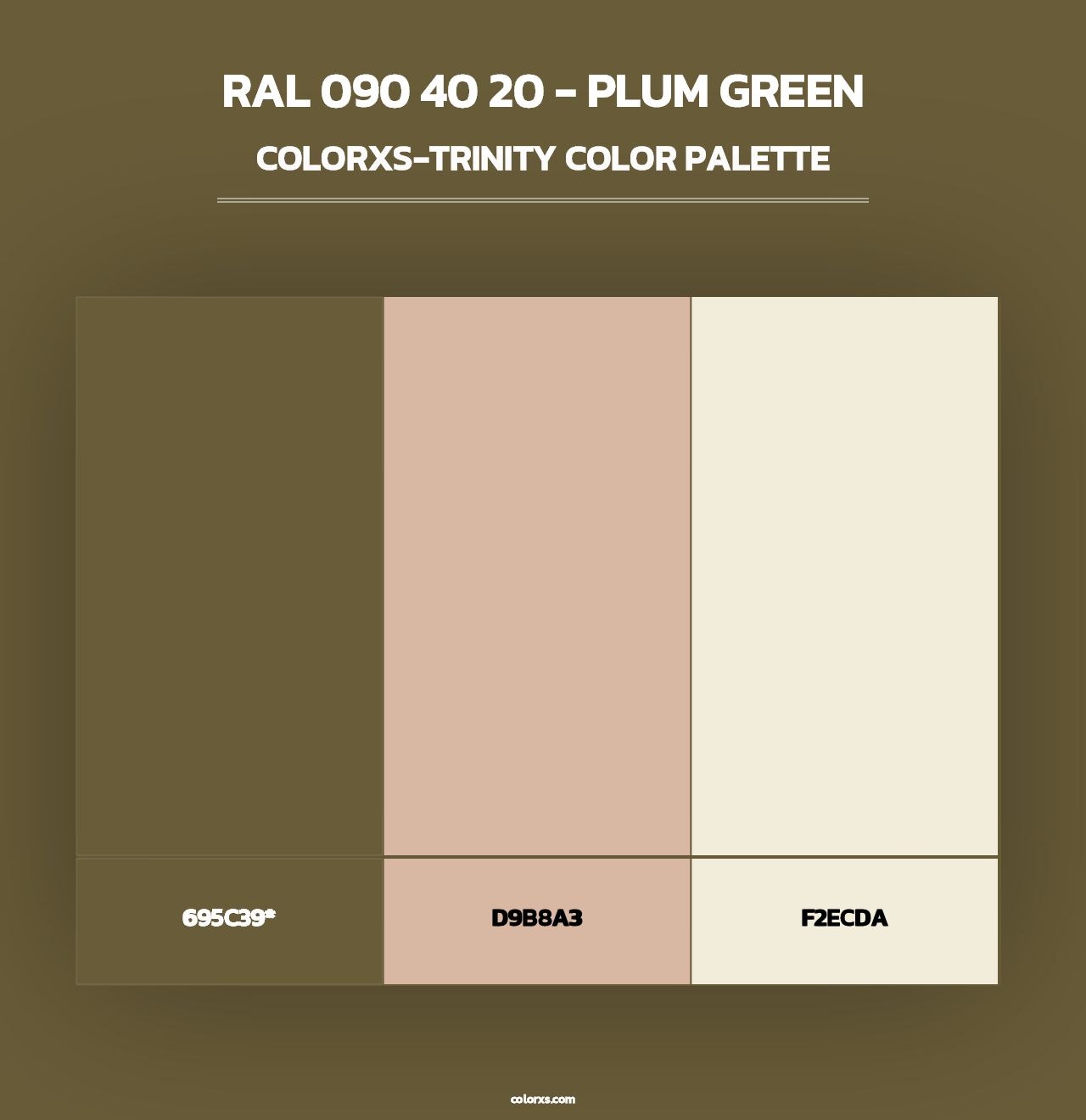 RAL 090 40 20 - Plum Green - Colorxs Trinity Palette