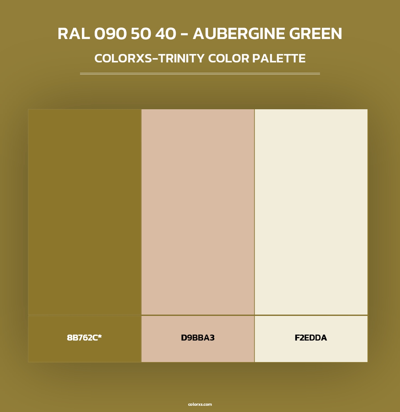 RAL 090 50 40 - Aubergine Green - Colorxs Trinity Palette