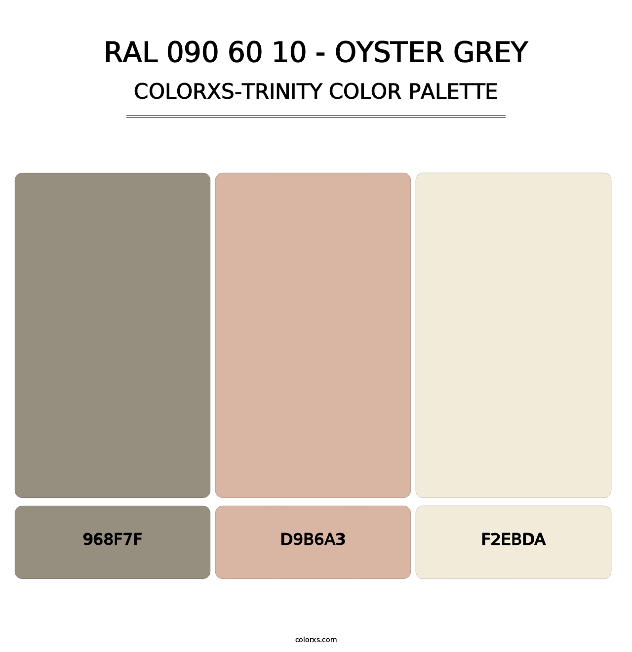 RAL 090 60 10 - Oyster Grey - Colorxs Trinity Palette