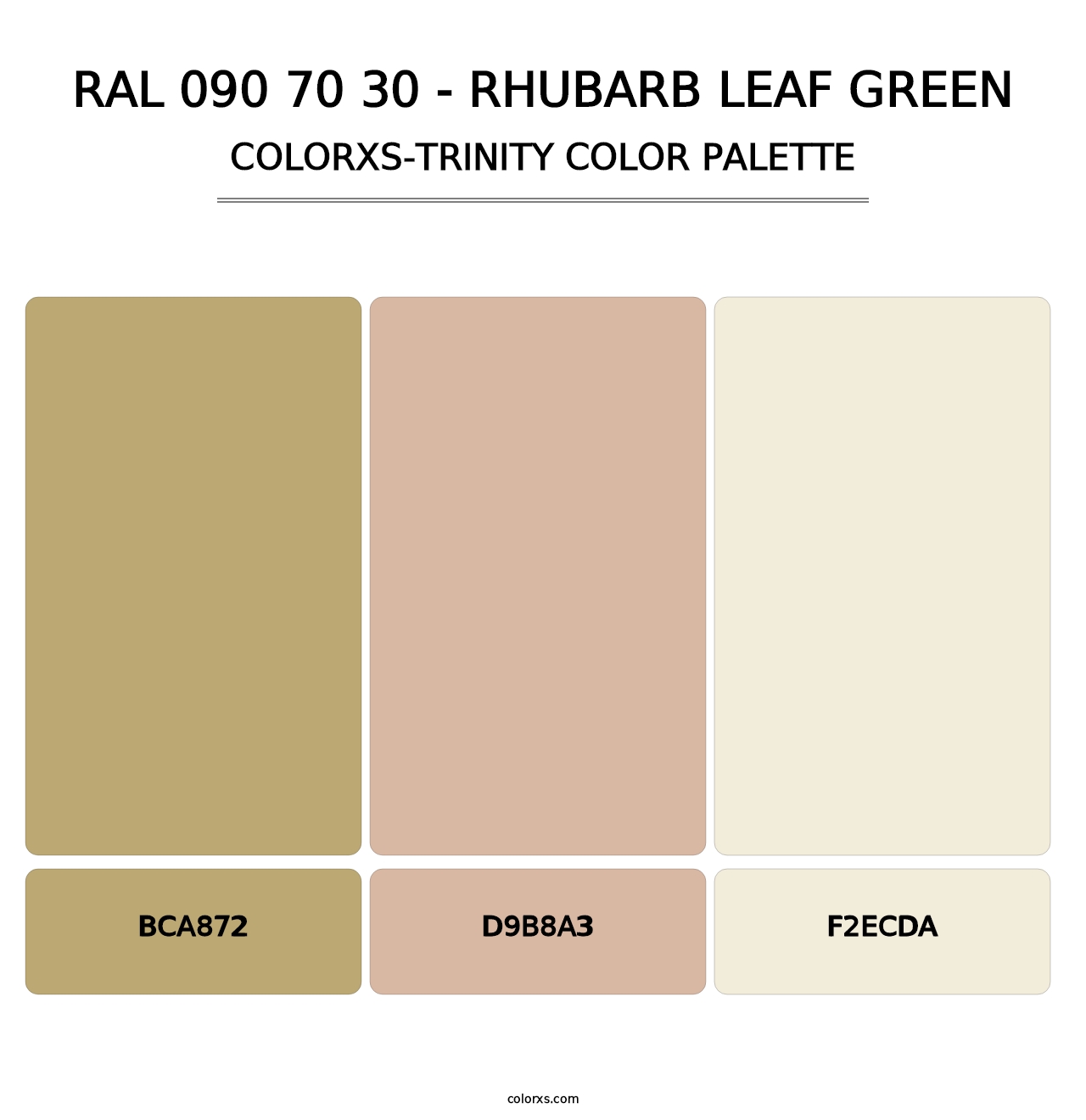 RAL 090 70 30 - Rhubarb Leaf Green - Colorxs Trinity Palette