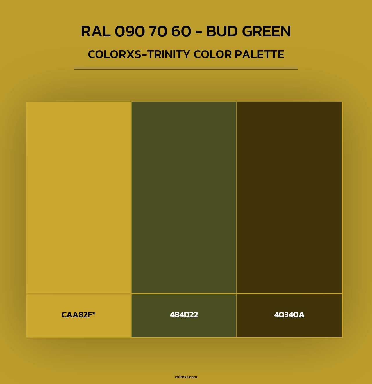RAL 090 70 60 - Bud Green - Colorxs Trinity Palette