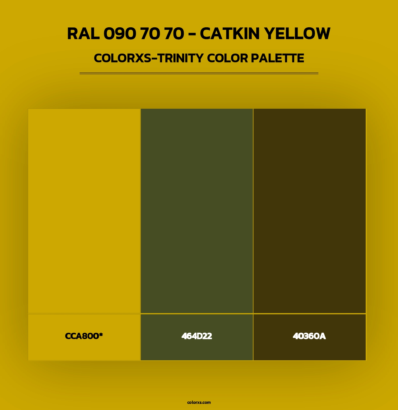 RAL 090 70 70 - Catkin Yellow - Colorxs Trinity Palette