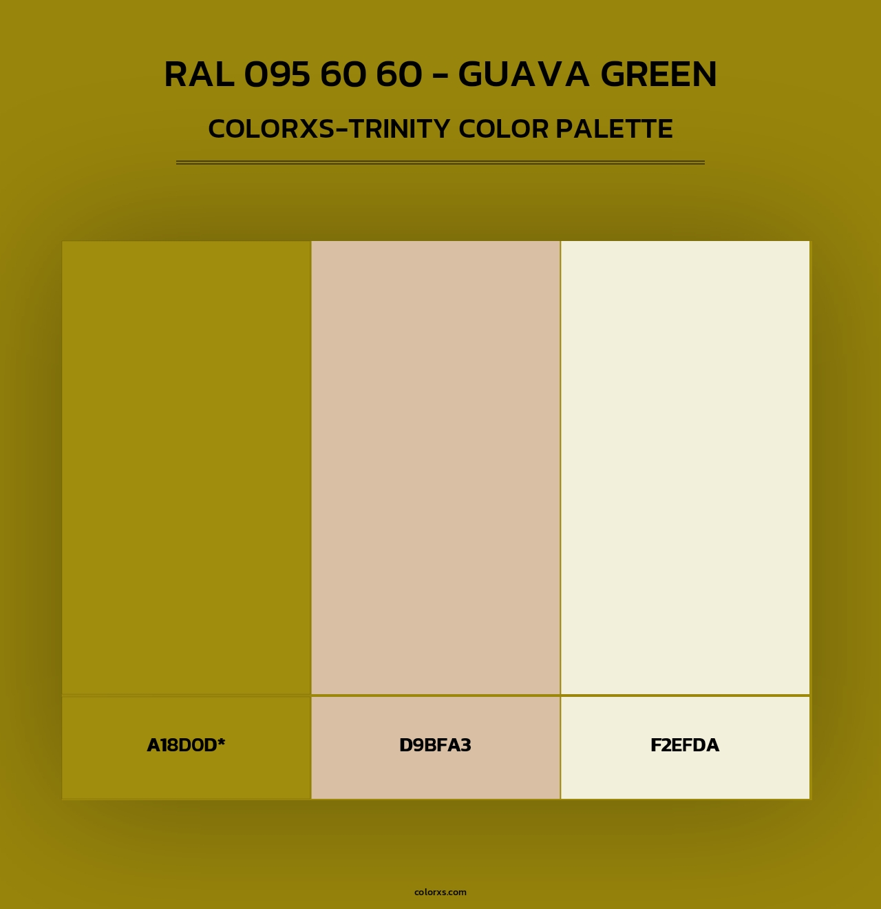 RAL 095 60 60 - Guava Green - Colorxs Trinity Palette
