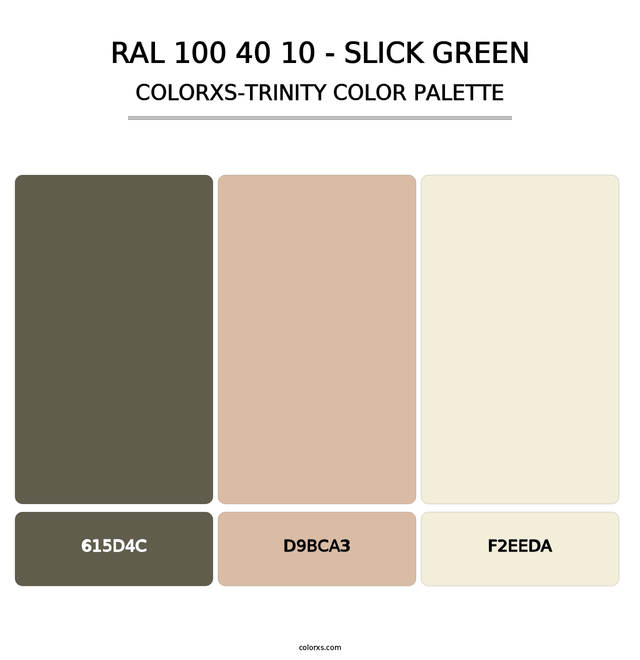 RAL 100 40 10 - Slick Green - Colorxs Trinity Palette