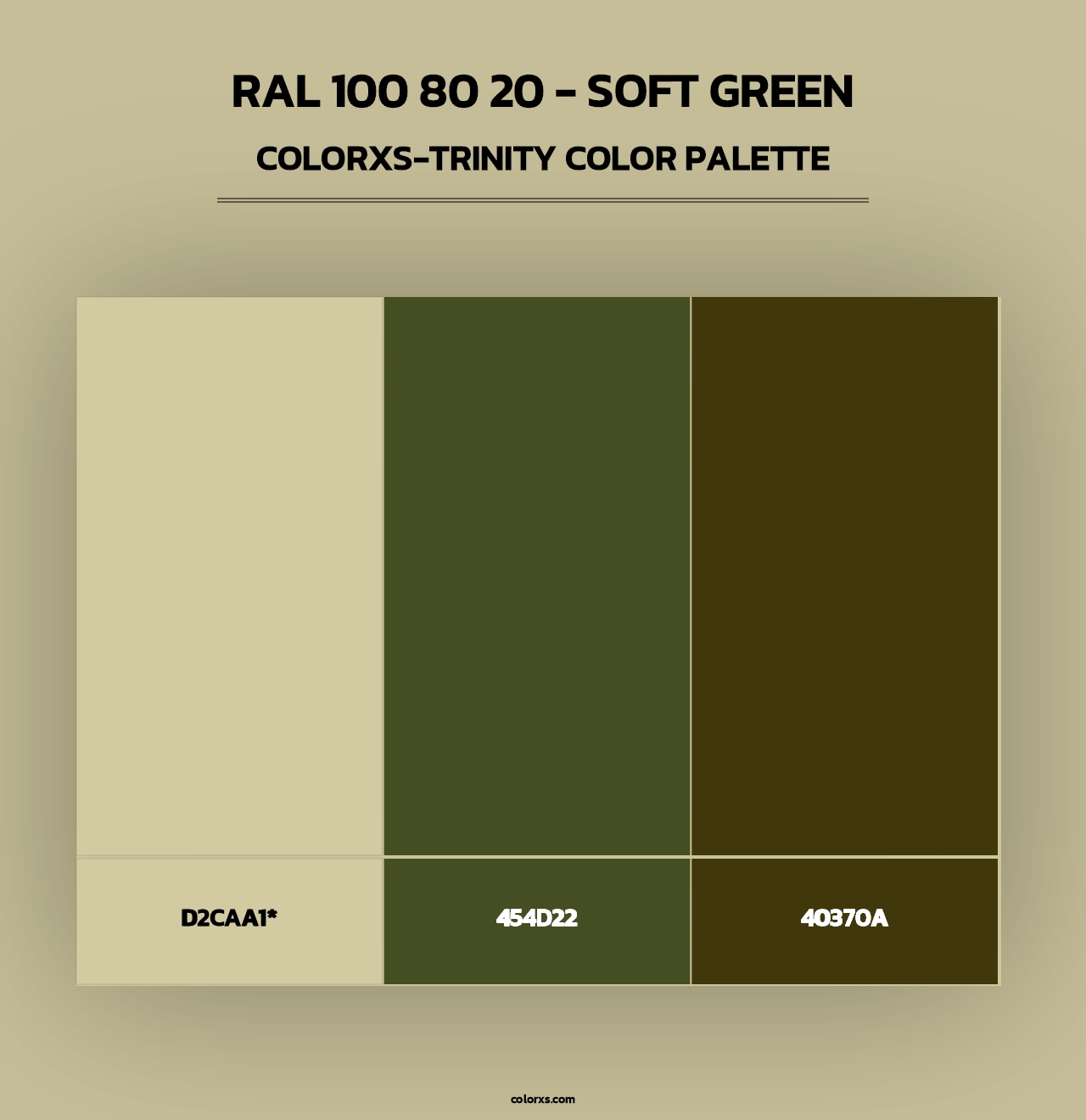RAL 100 80 20 - Soft Green - Colorxs Trinity Palette