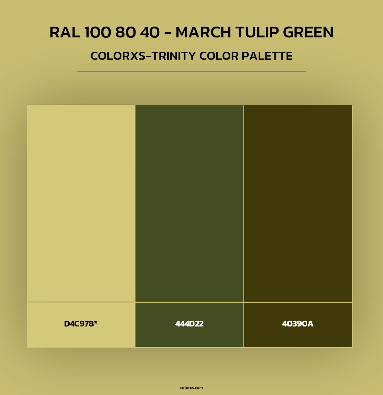 RAL 100 80 40 - March Tulip Green - Colorxs Trinity Palette