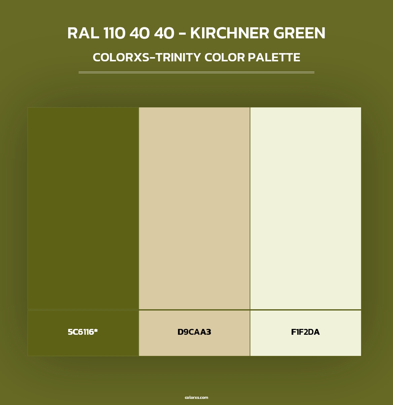 RAL 110 40 40 - Kirchner Green - Colorxs Trinity Palette
