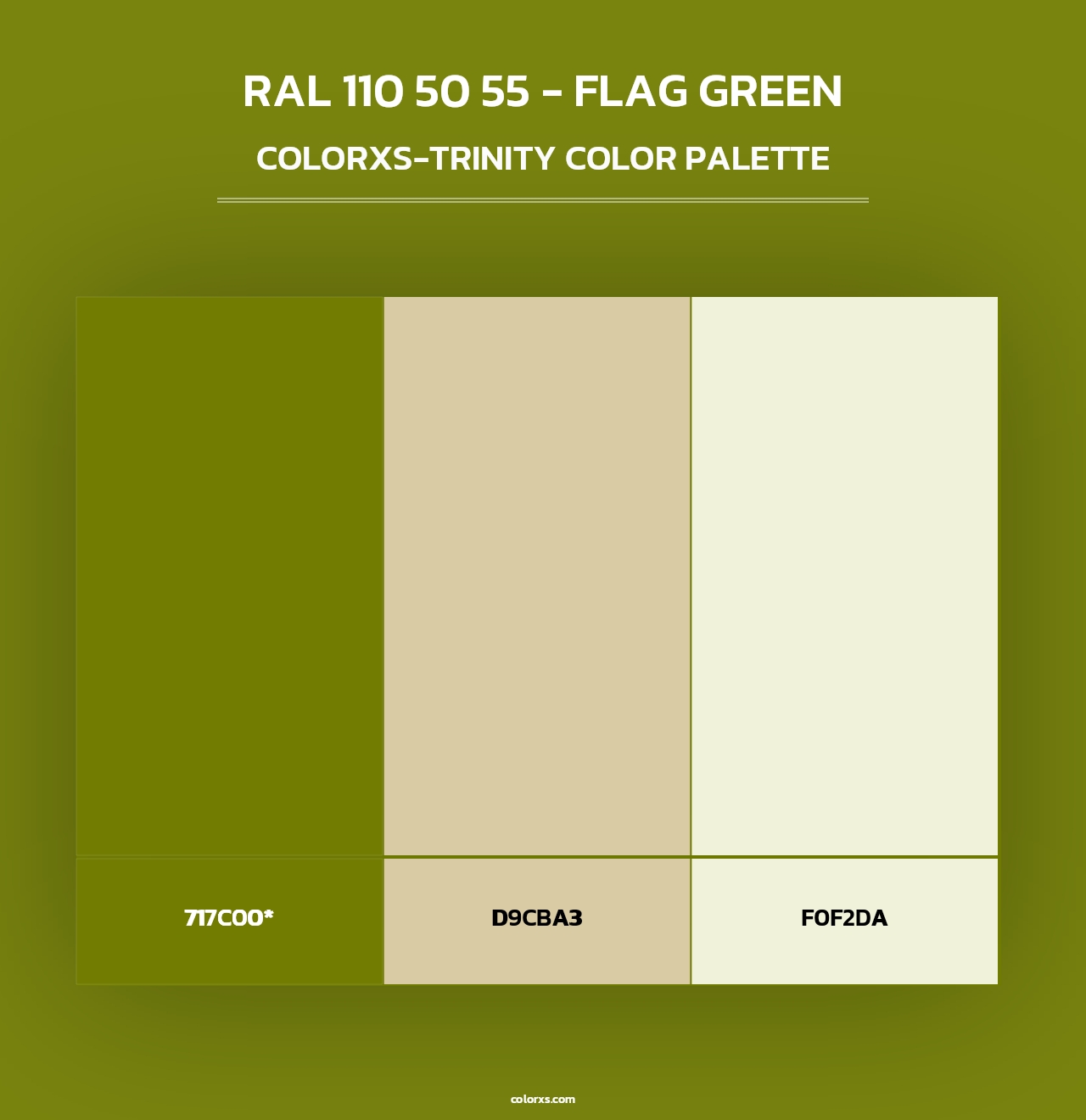 RAL 110 50 55 - Flag Green - Colorxs Trinity Palette