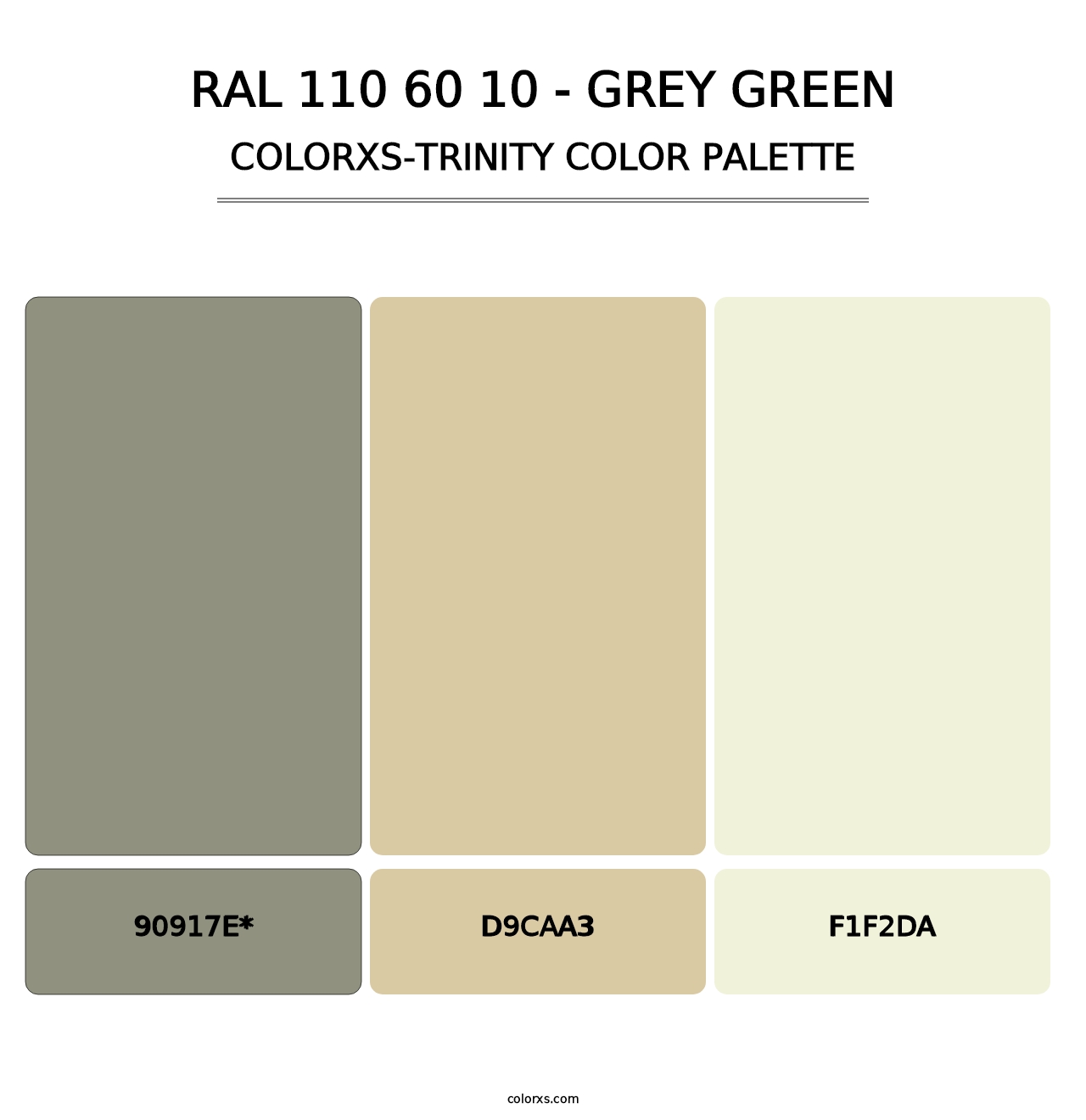 RAL 110 60 10 - Grey Green - Colorxs Trinity Palette