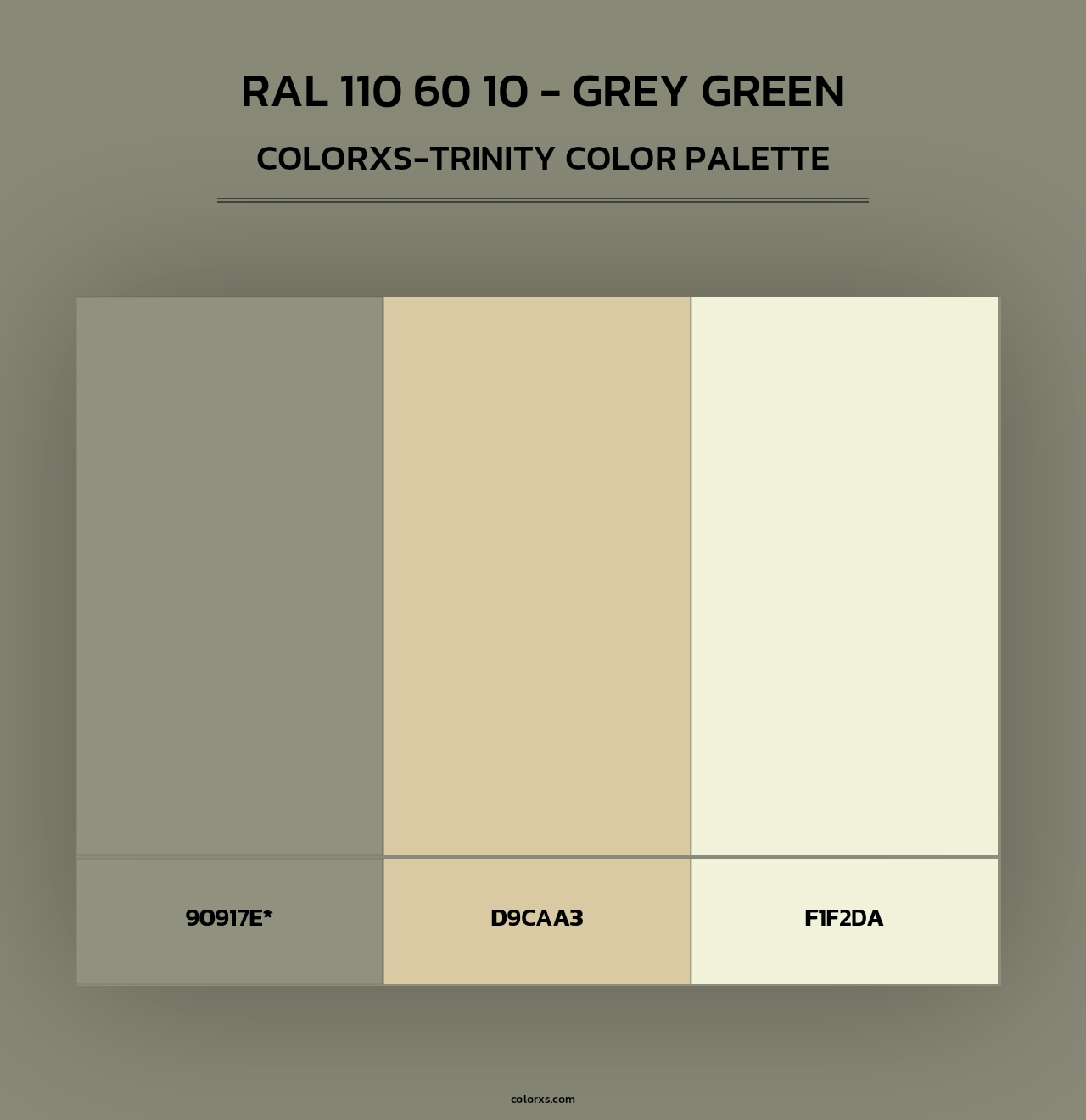 RAL 110 60 10 - Grey Green - Colorxs Trinity Palette