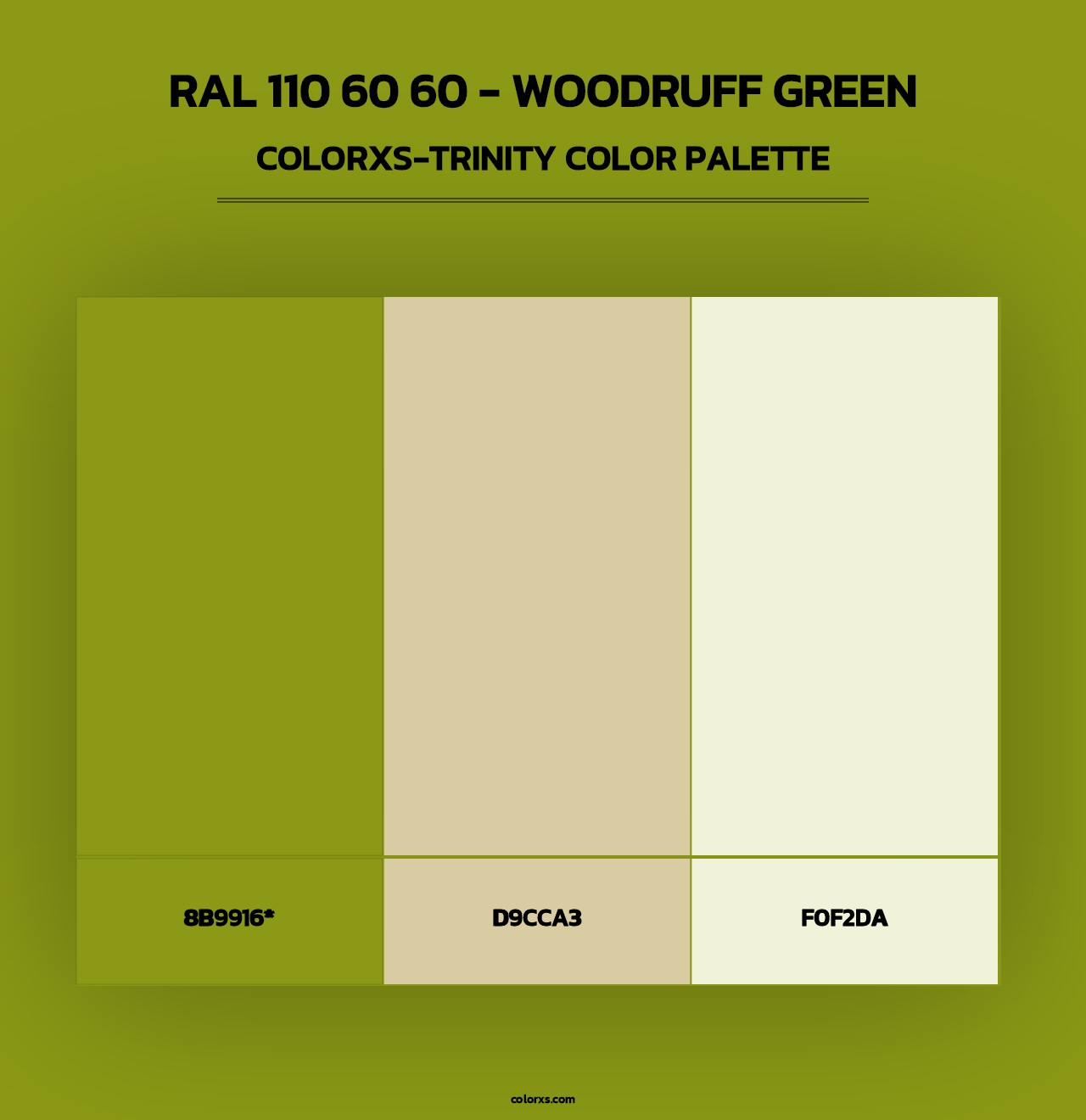 RAL 110 60 60 - Woodruff Green - Colorxs Trinity Palette