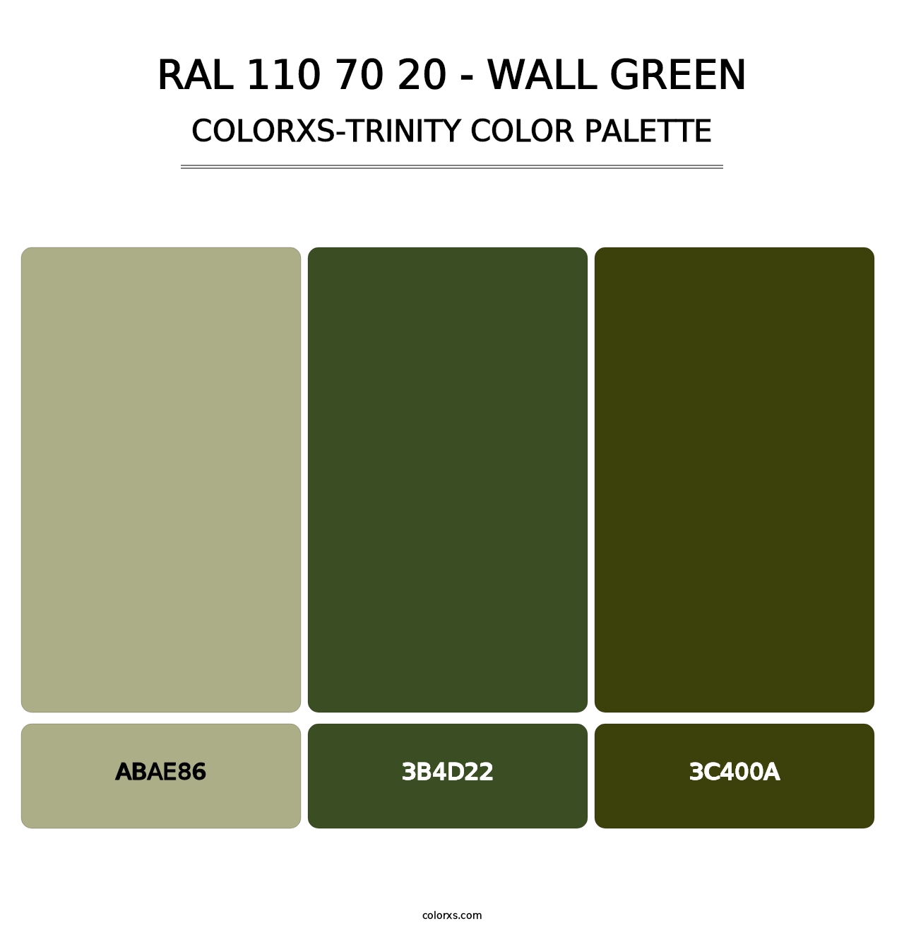 RAL 110 70 20 - Wall Green - Colorxs Trinity Palette