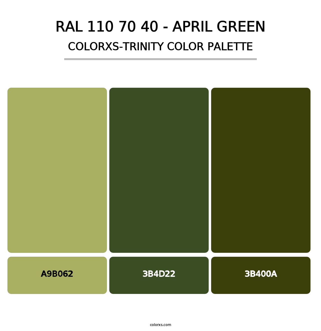 RAL 110 70 40 - April Green - Colorxs Trinity Palette