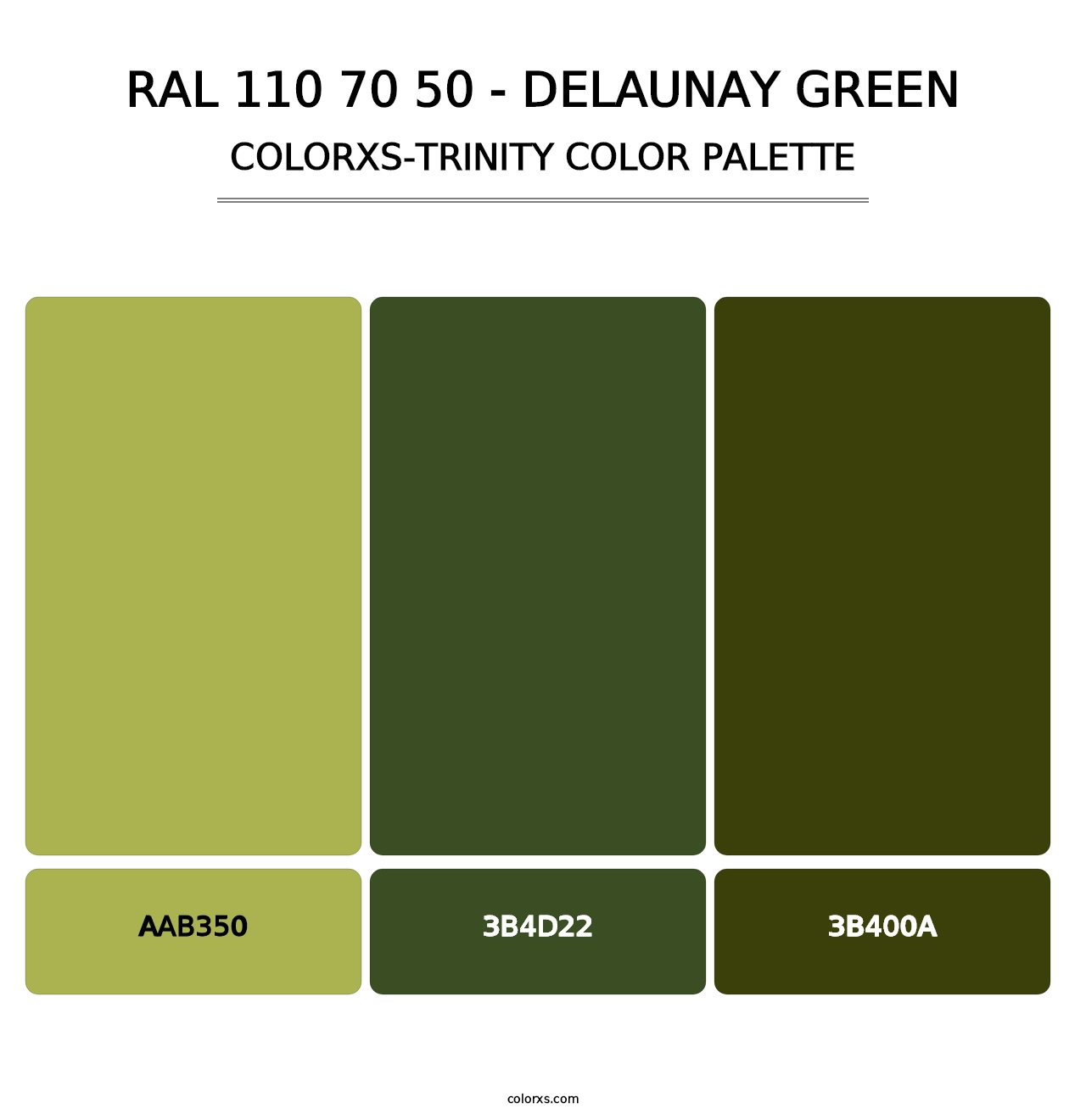 RAL 110 70 50 - Delaunay Green - Colorxs Trinity Palette