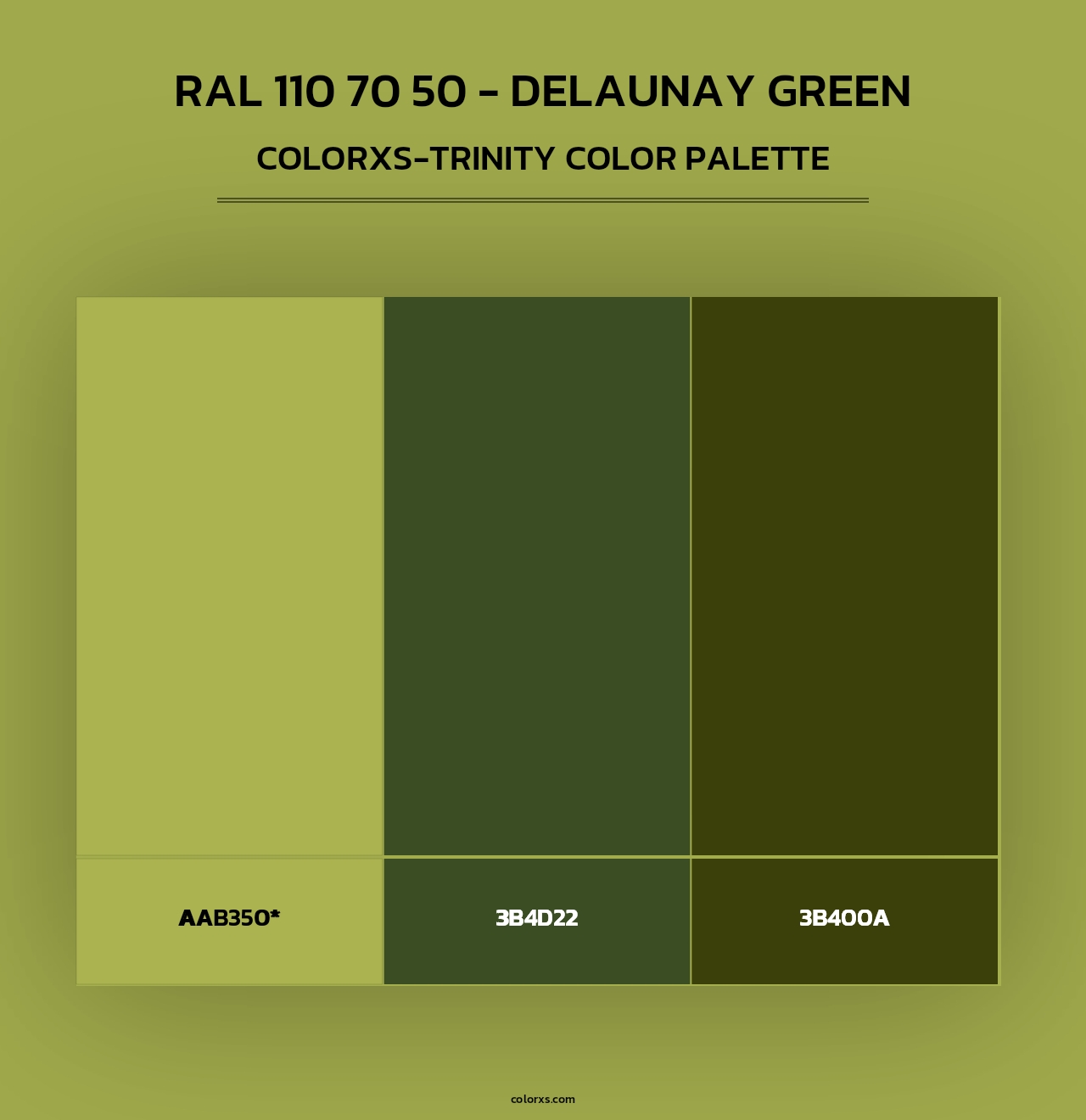 RAL 110 70 50 - Delaunay Green - Colorxs Trinity Palette