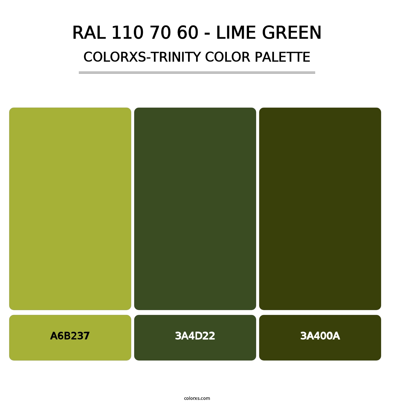 RAL 110 70 60 - Lime Green - Colorxs Trinity Palette