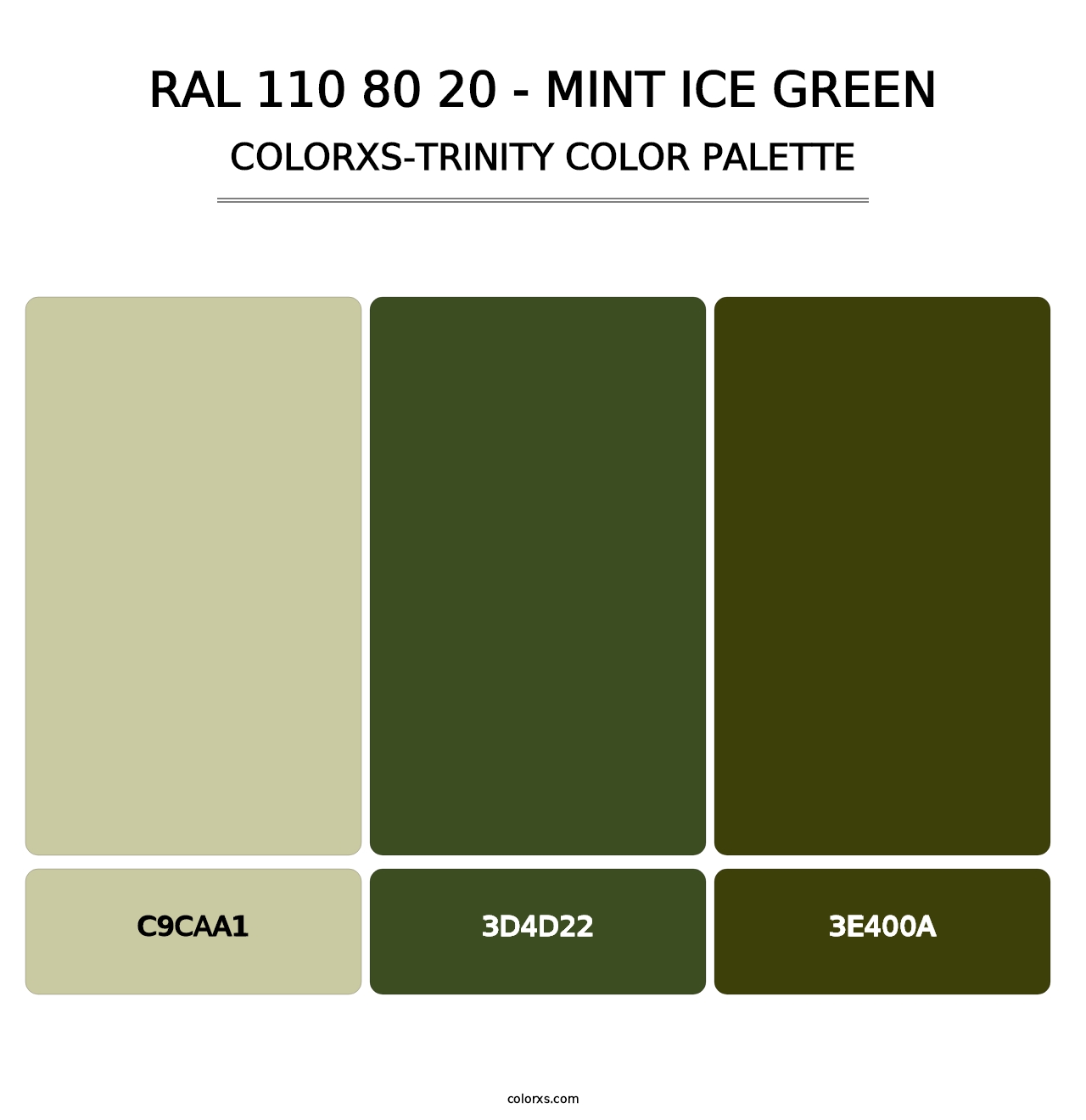 RAL 110 80 20 - Mint Ice Green - Colorxs Trinity Palette