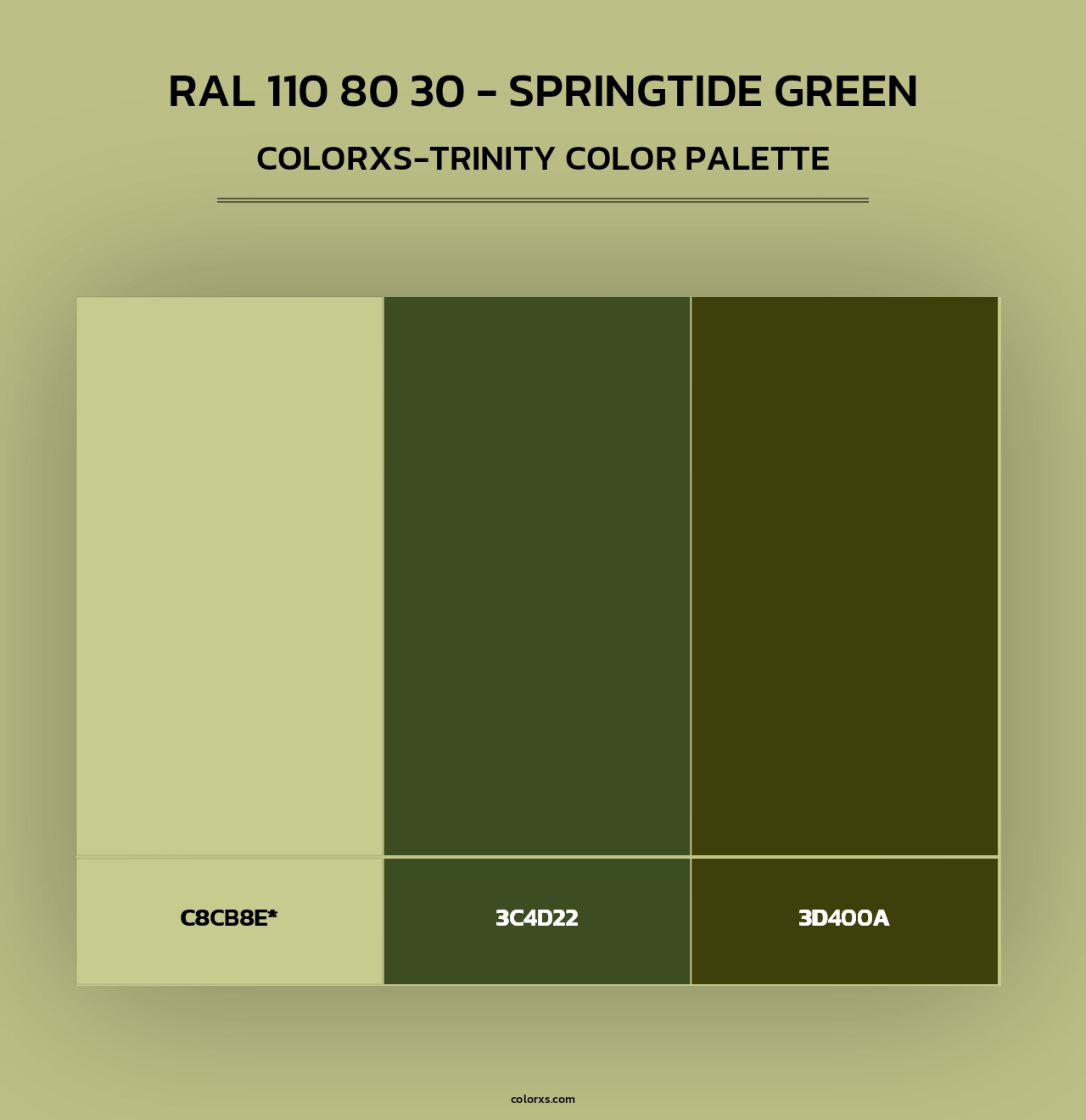 RAL 110 80 30 - Springtide Green - Colorxs Trinity Palette