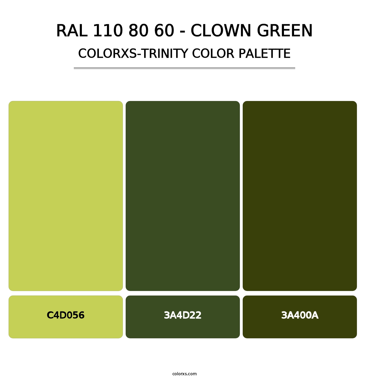 RAL 110 80 60 - Clown Green - Colorxs Trinity Palette