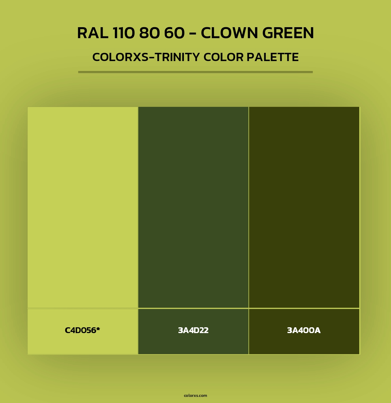 RAL 110 80 60 - Clown Green - Colorxs Trinity Palette