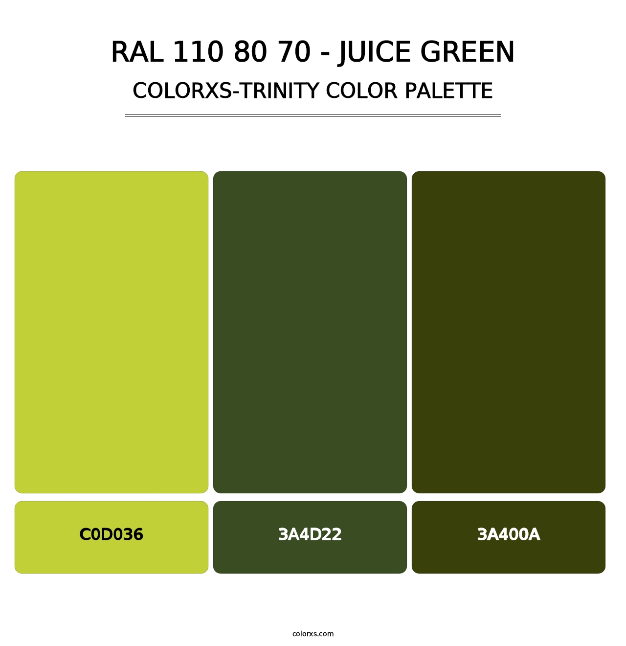 RAL 110 80 70 - Juice Green - Colorxs Trinity Palette