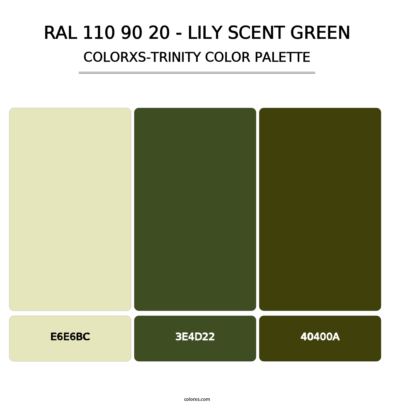 RAL 110 90 20 - Lily Scent Green - Colorxs Trinity Palette