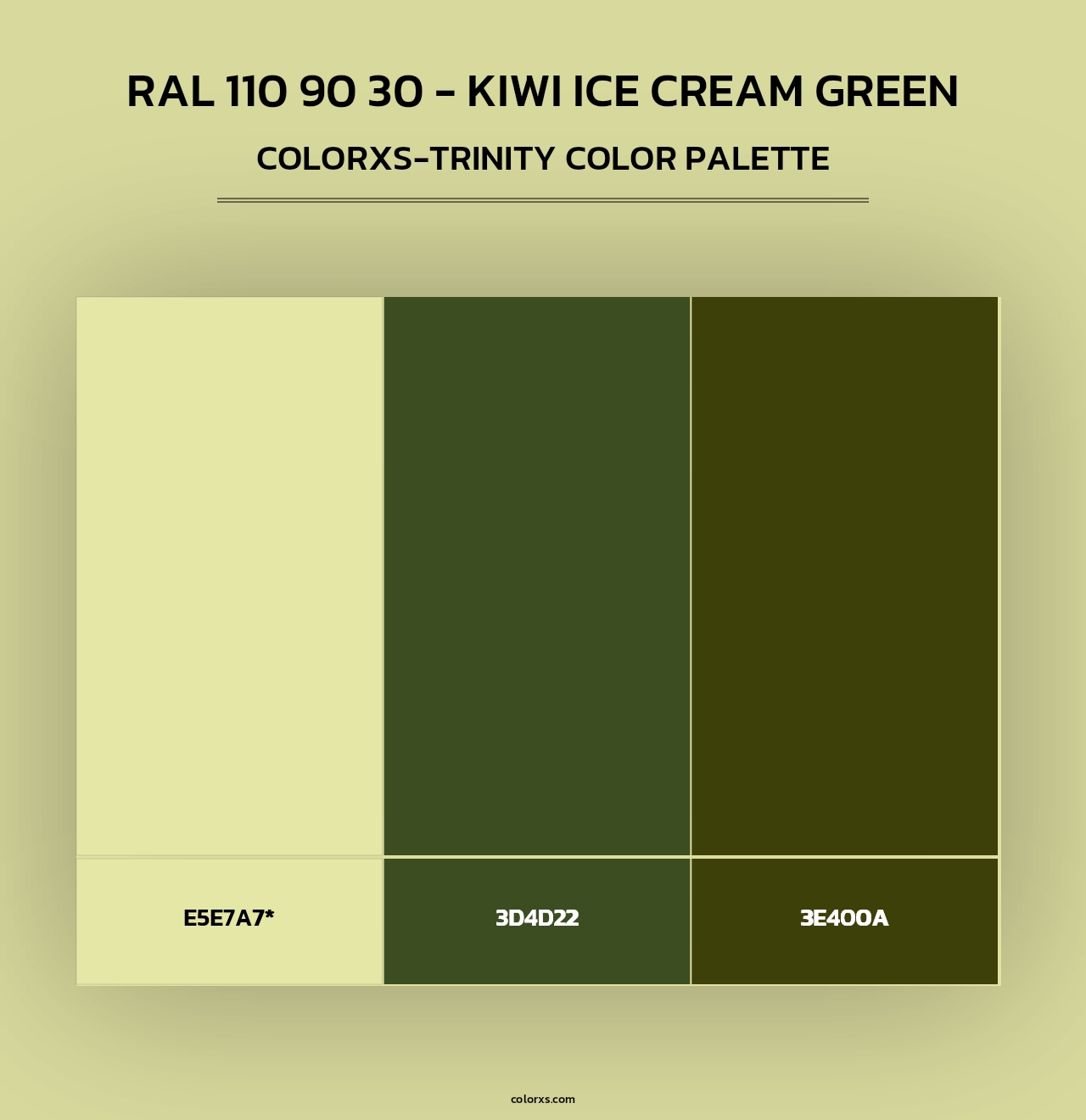 RAL 110 90 30 - Kiwi Ice Cream Green - Colorxs Trinity Palette